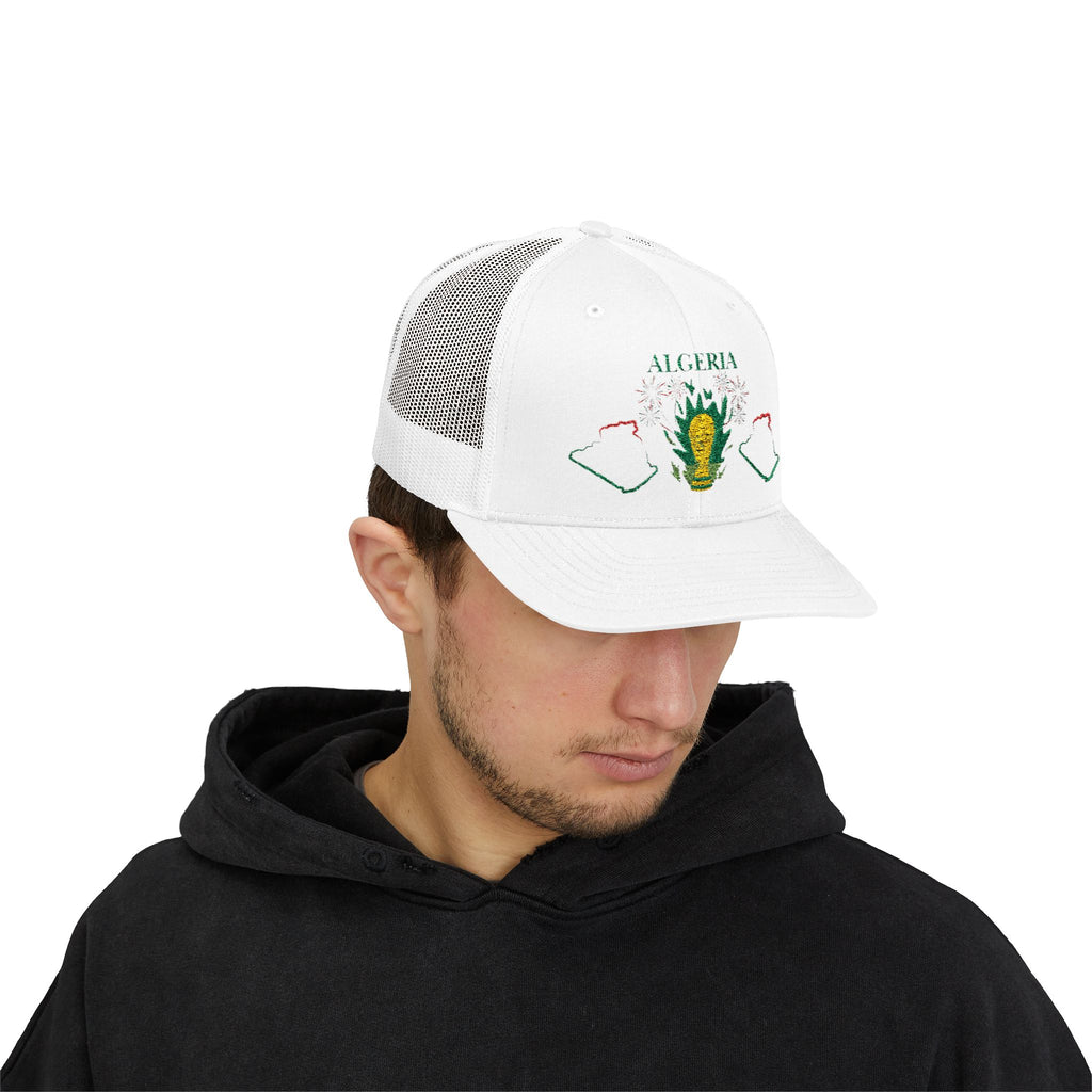 Algeria Trucker Hat — Vintage Palm Crest Snapback Cap