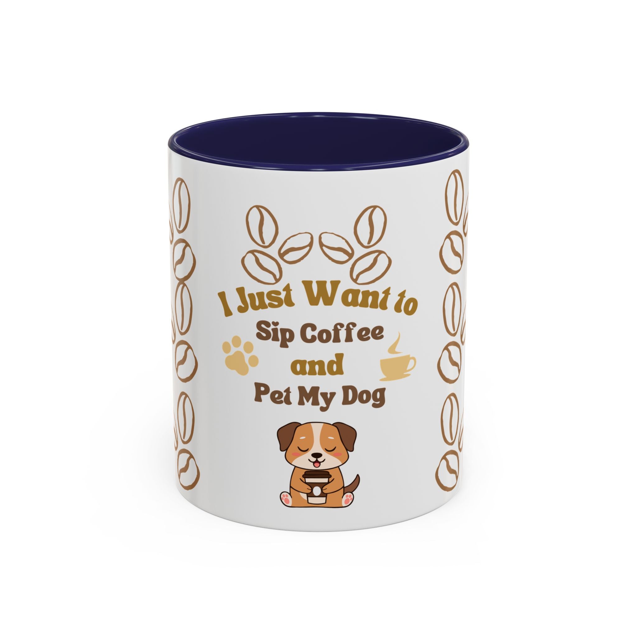 coffee & dog Accent Coffee Mug (11, 15oz)