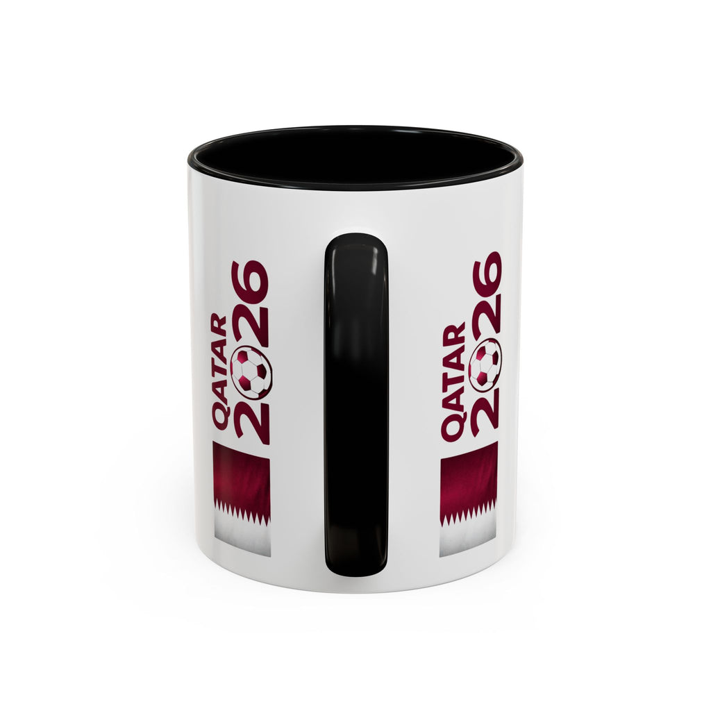 Qatar 2026 Football Passion Accent Coffee Mug (11/15oz)