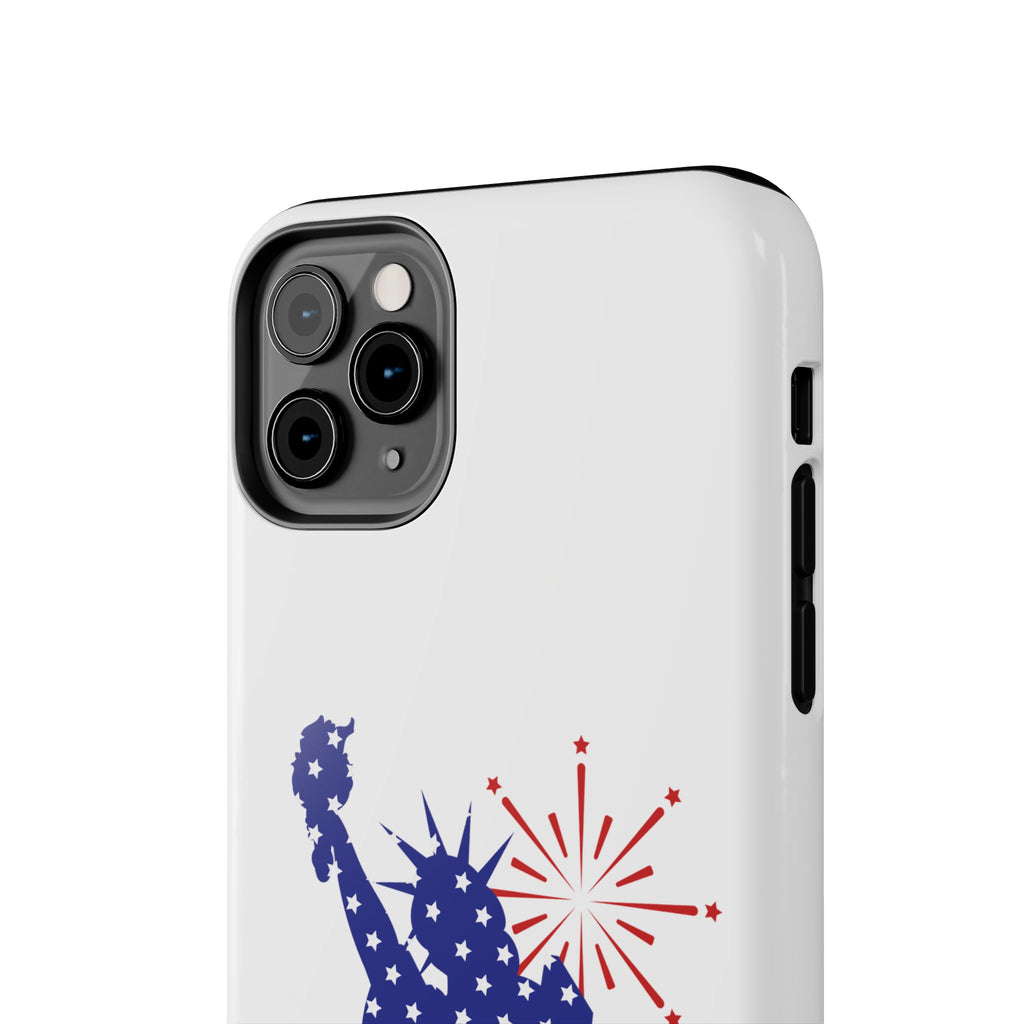 4th of July Tough Phone Case — Statue of Liberty USA Flag Design
