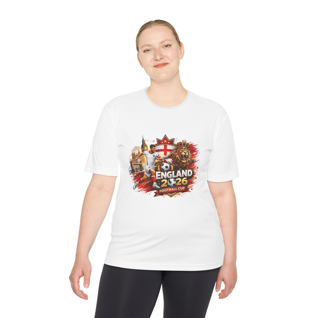 England 2026 Football Fan Tee — Lion & St George Crest Soccer Shirt