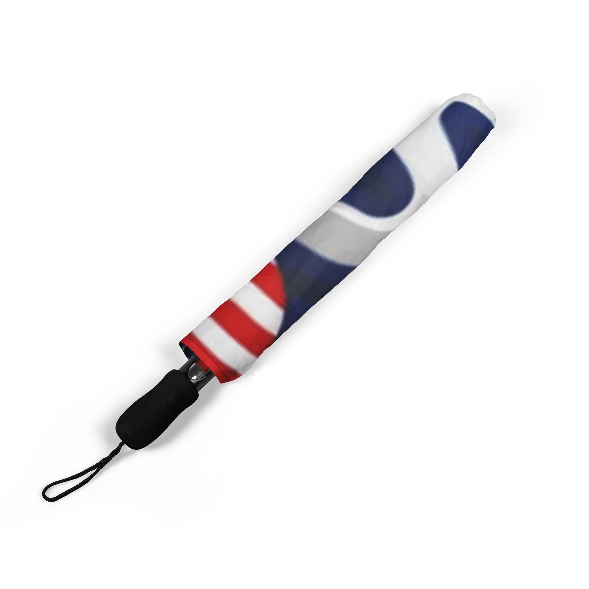 Patriotic USA Foldable Umbrella - 4th of July Travel Rain Sun Shield
