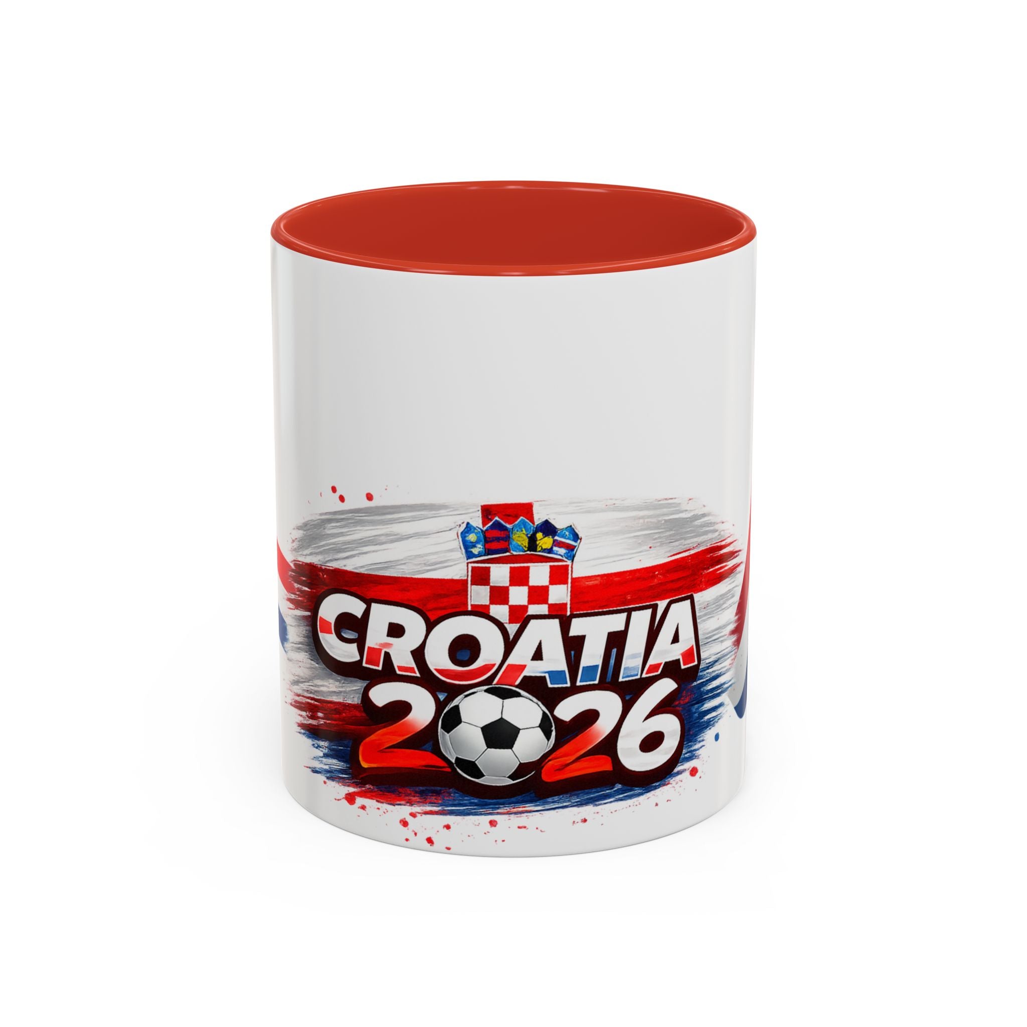 Croatia 2026 Soccer Mug – Croatia Flag Football Fan Coffee Cup (11/15oz)