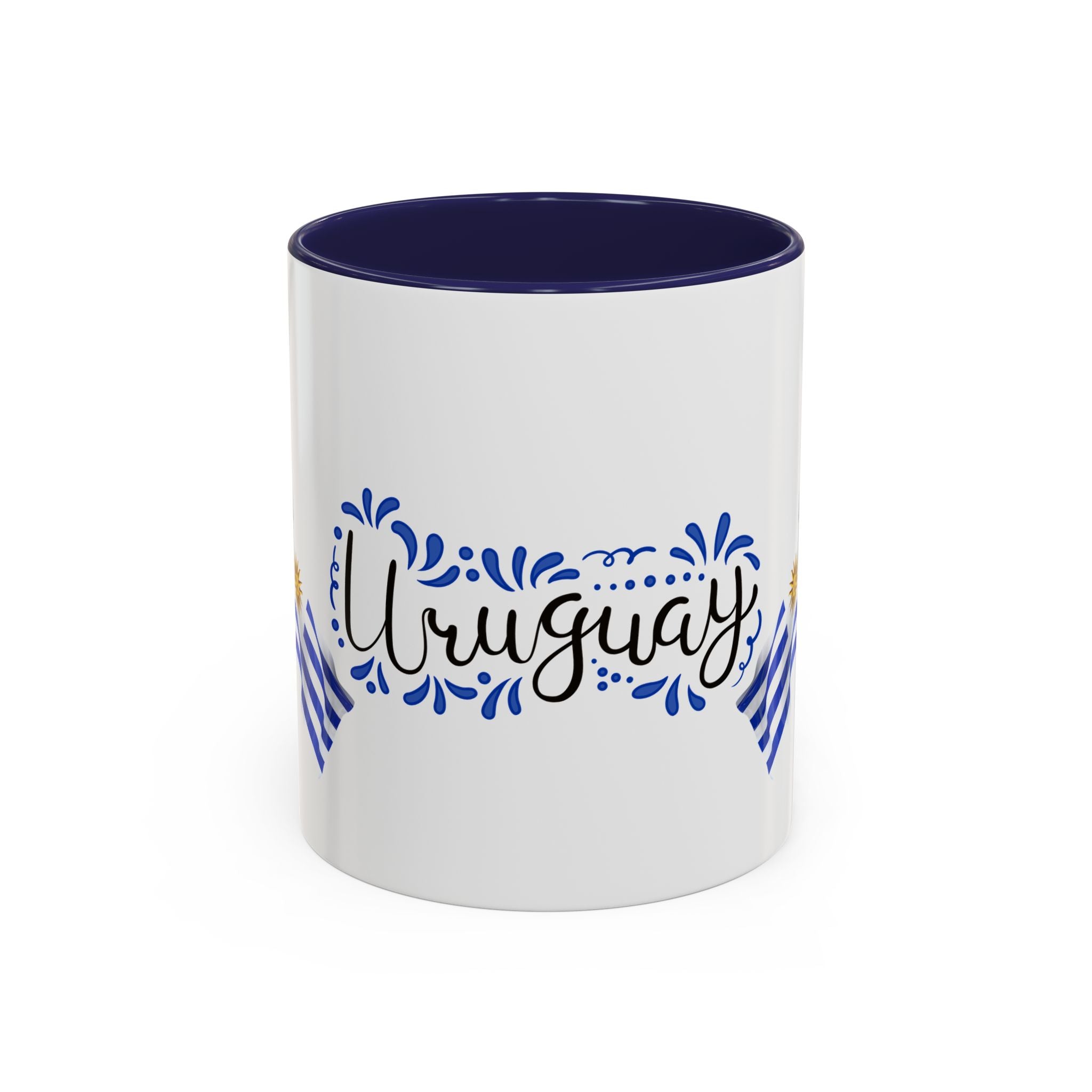 Uruguay Flag Accent Coffee Mug — Blue Sun National Pride 11/15oz