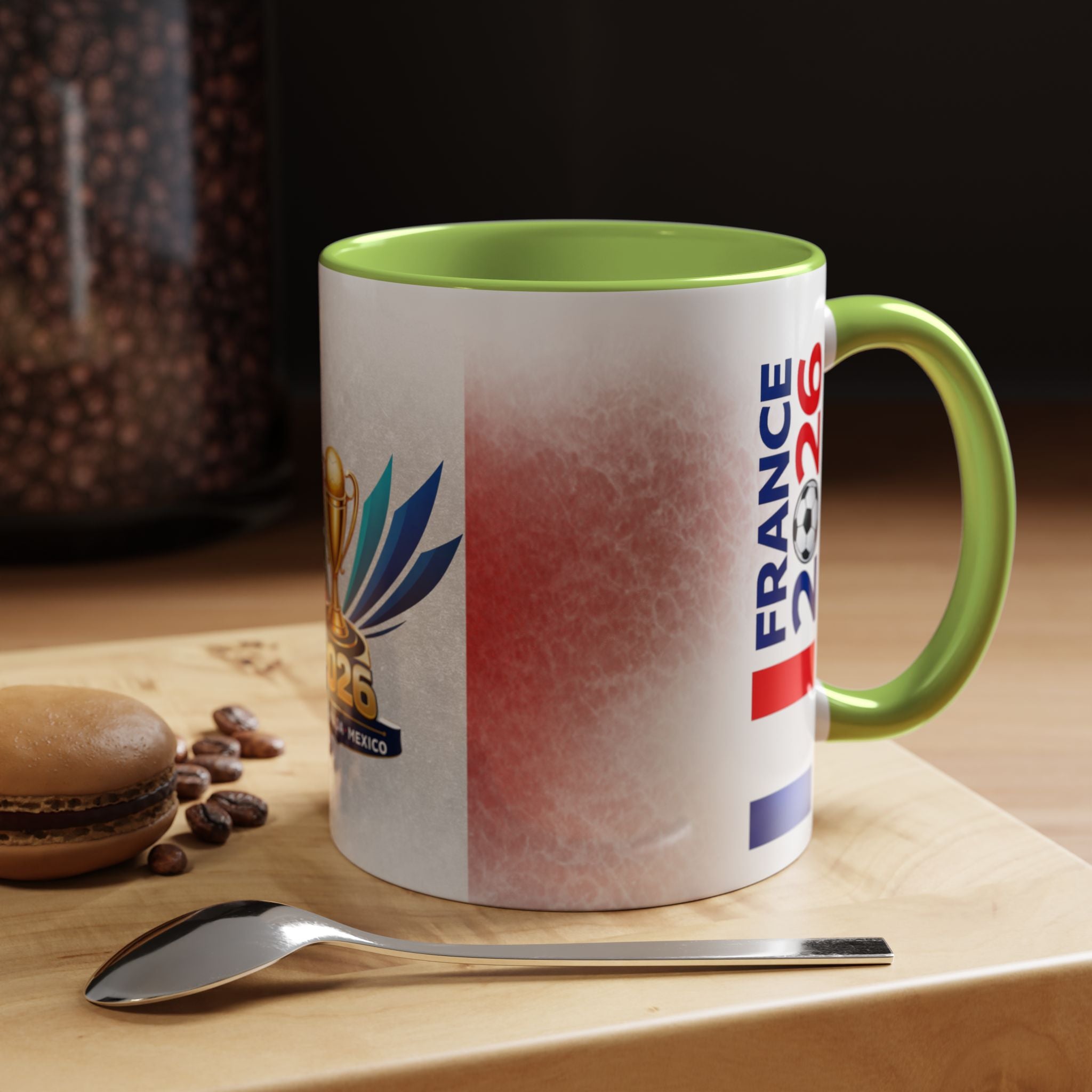 Soccer 2026 Commemorative Mug — France Accent Coffee Cup (11/15oz)
