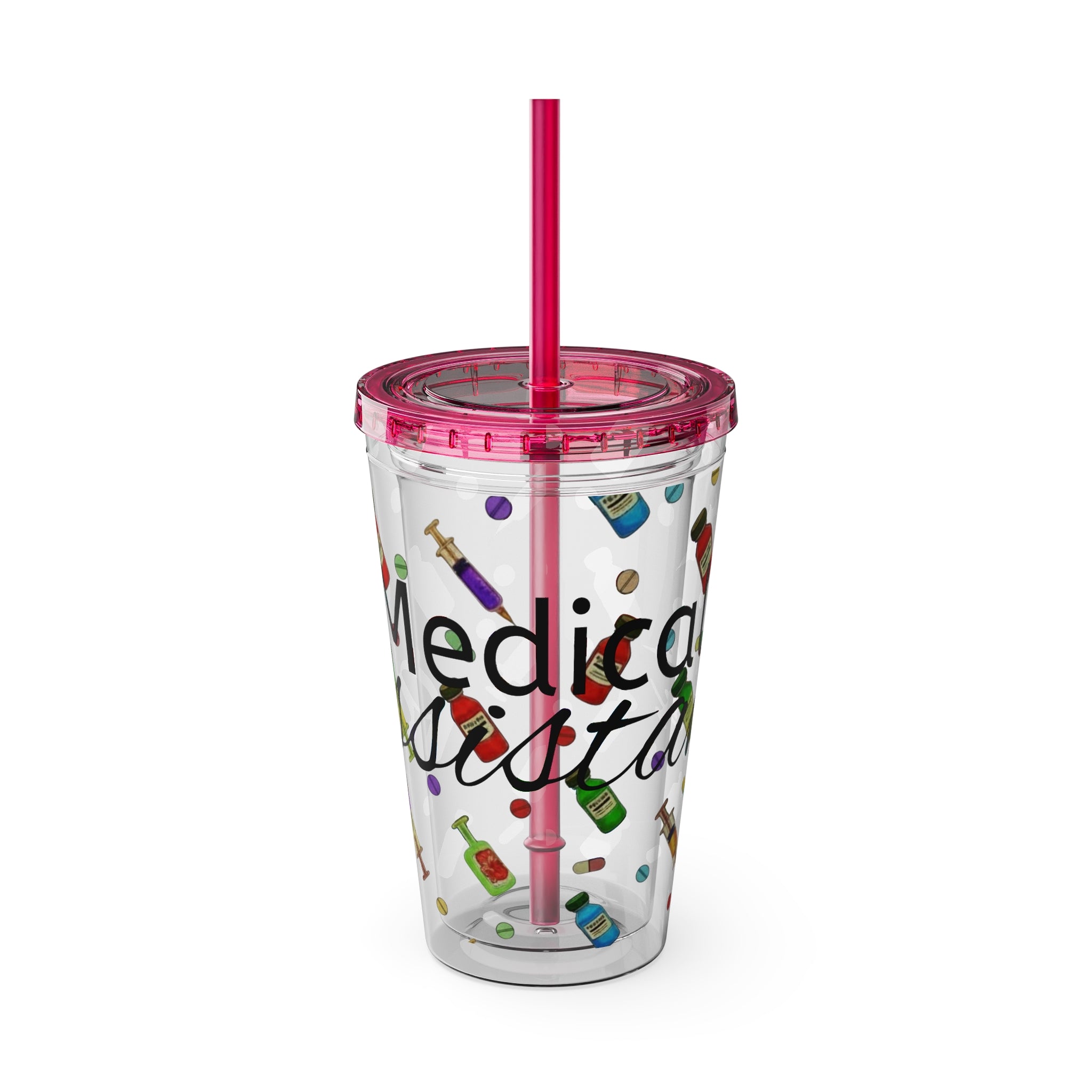 Medical Assistant Tumbler with Straw
