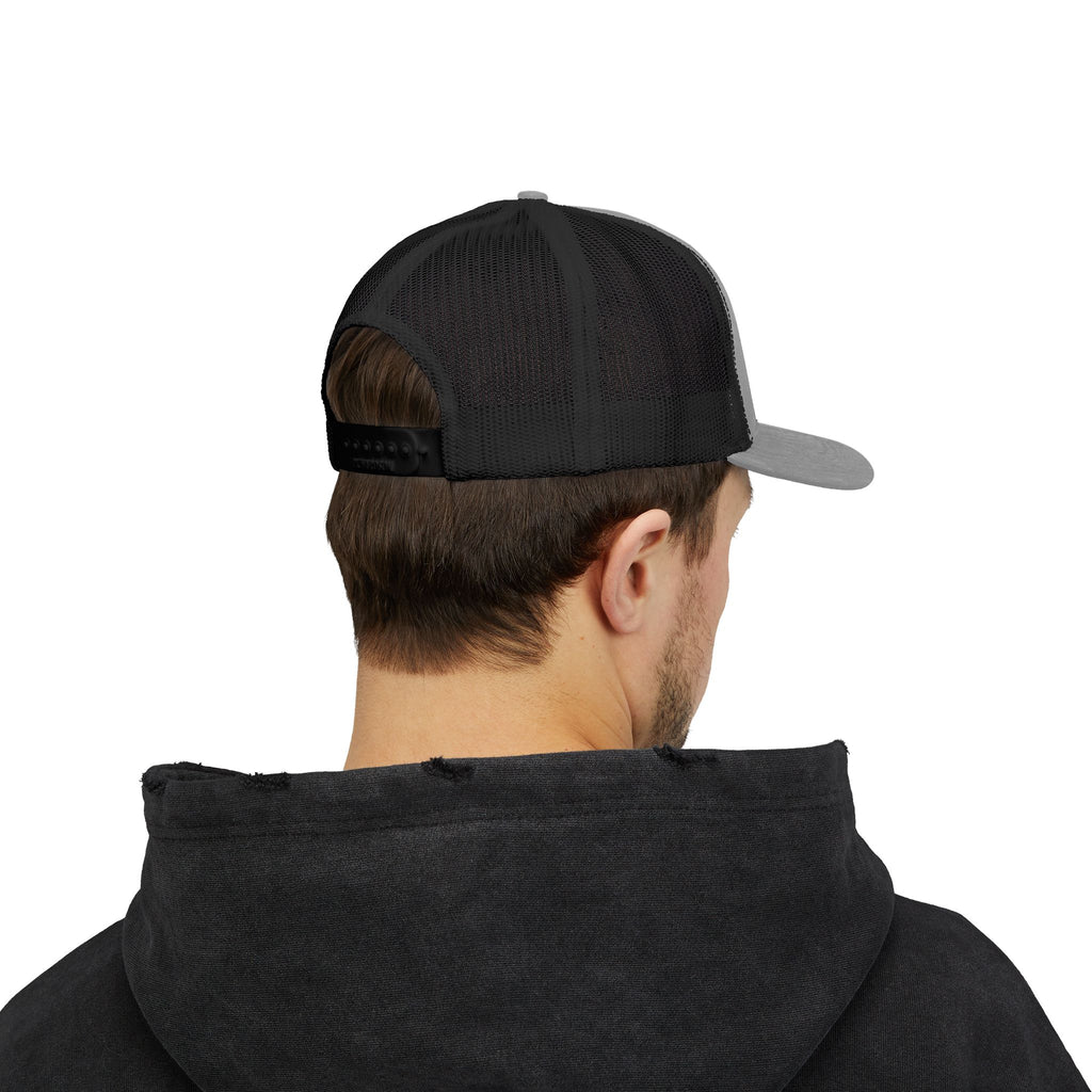 Embroidered Colorful Trophy Trucker Cap - Snapback Mesh Hat