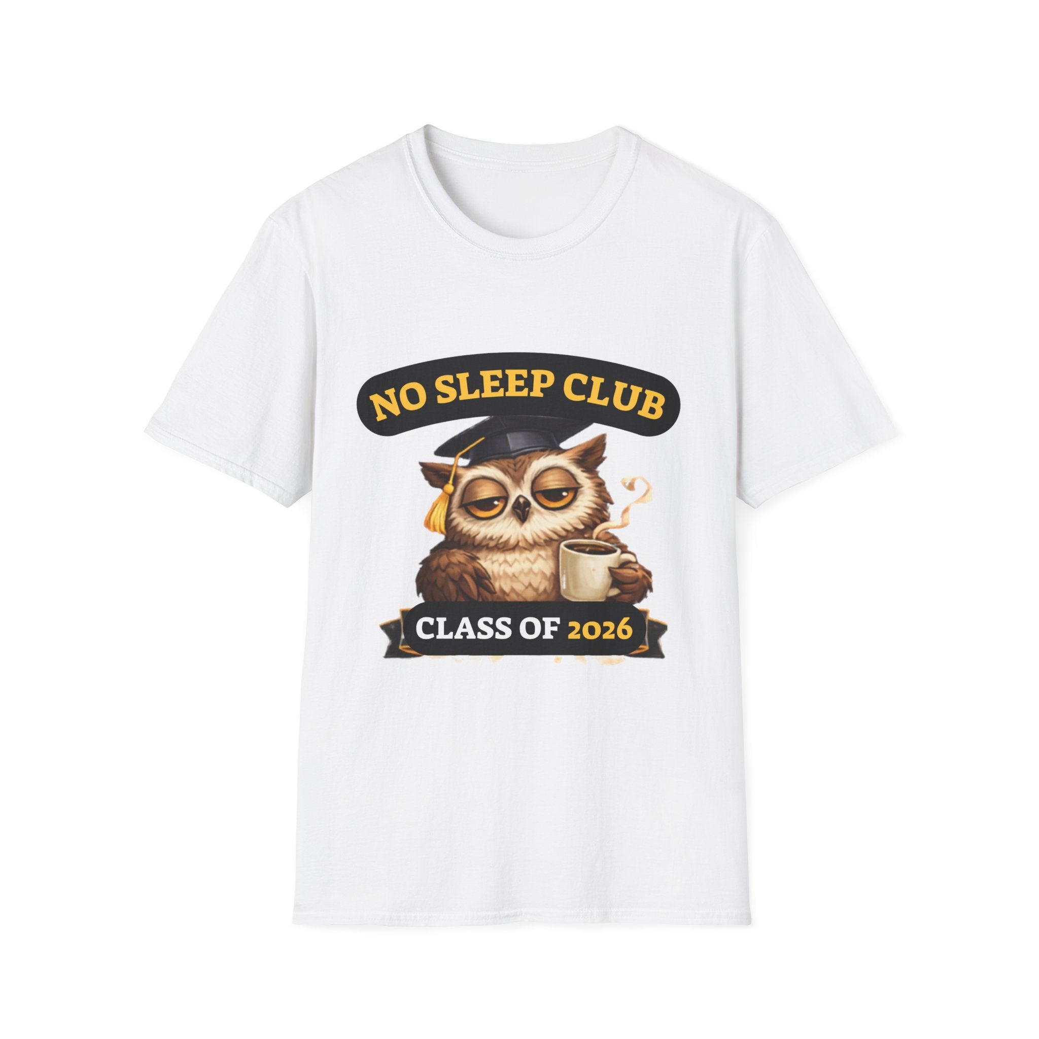 No Sleep Club Class of 2026 T-Shirt — Graduation Owl Tee