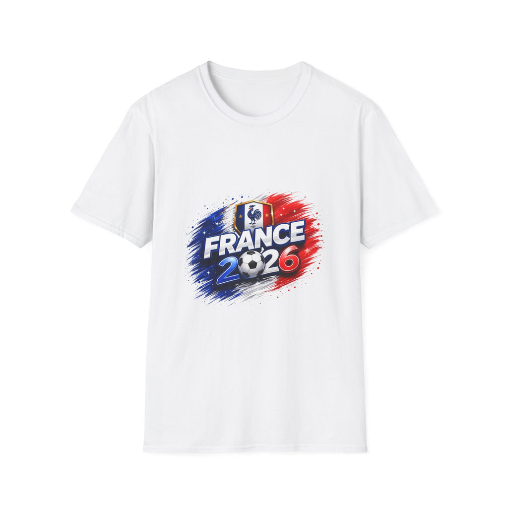 France 2026 Soccer Cup T‑Shirt — French Flag & Trophy Fan Tee