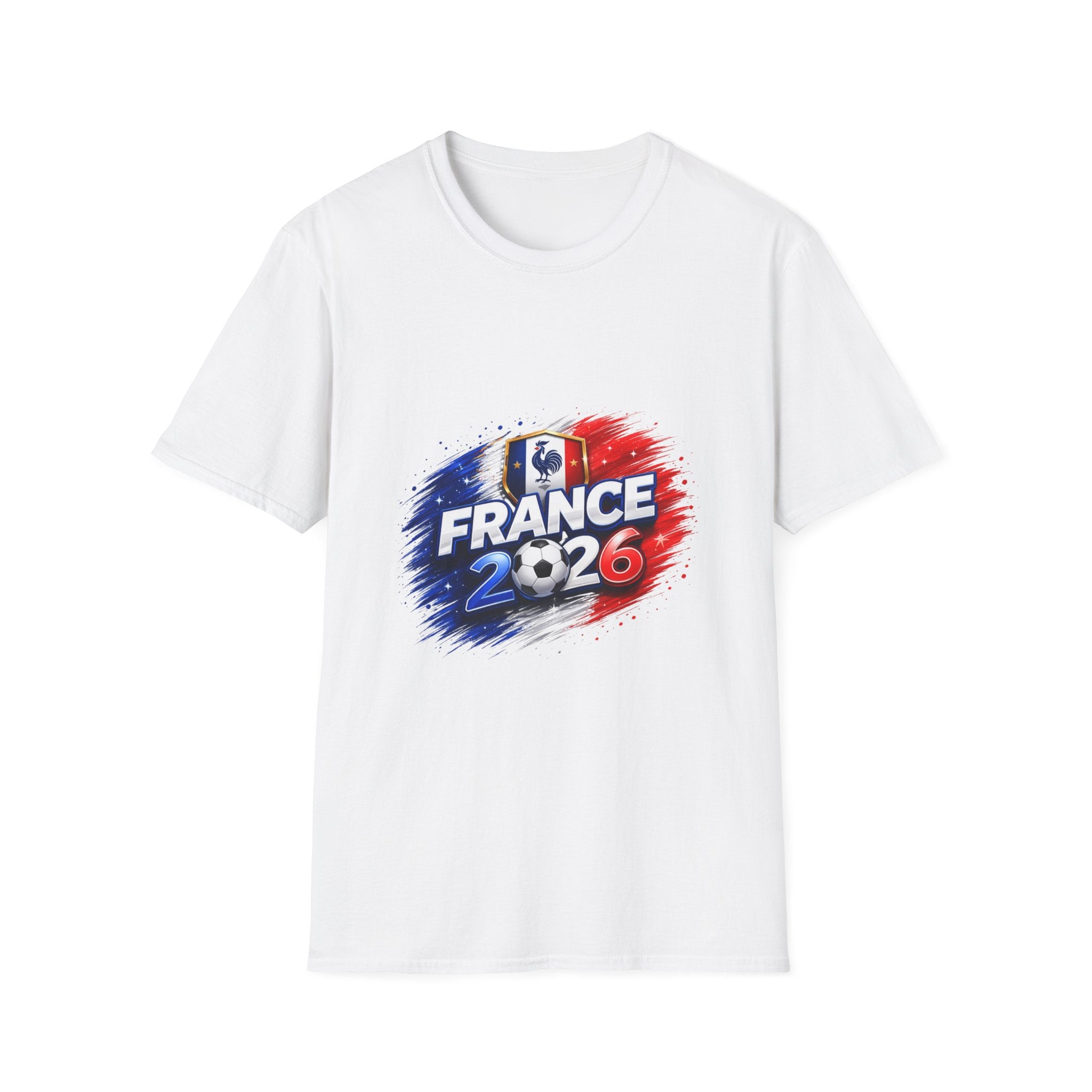 France 2026 Soccer Cup T‑Shirt — French Flag & Trophy Fan Tee