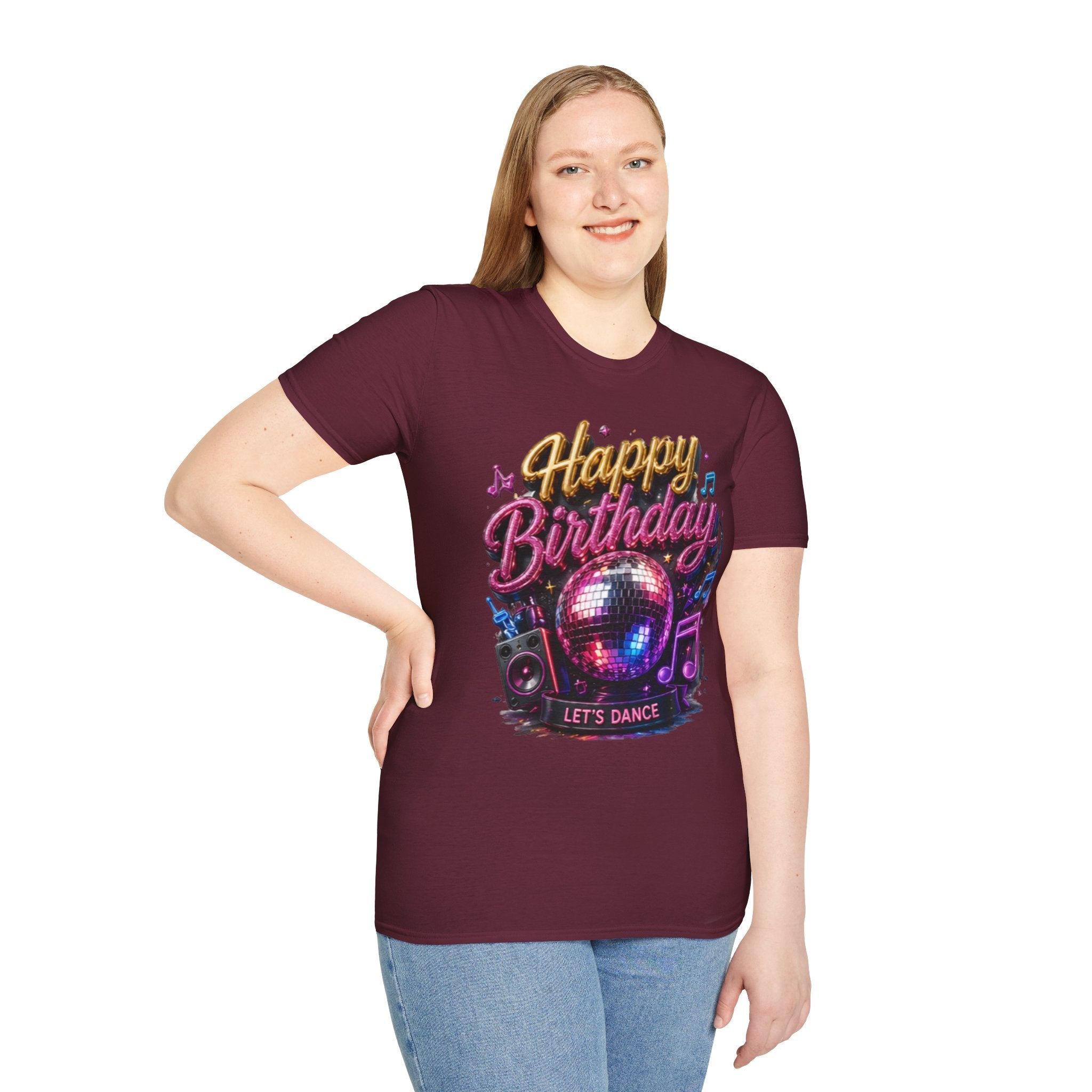 Happy Birthday Disco T-Shirt — Let's Dance Party Tee