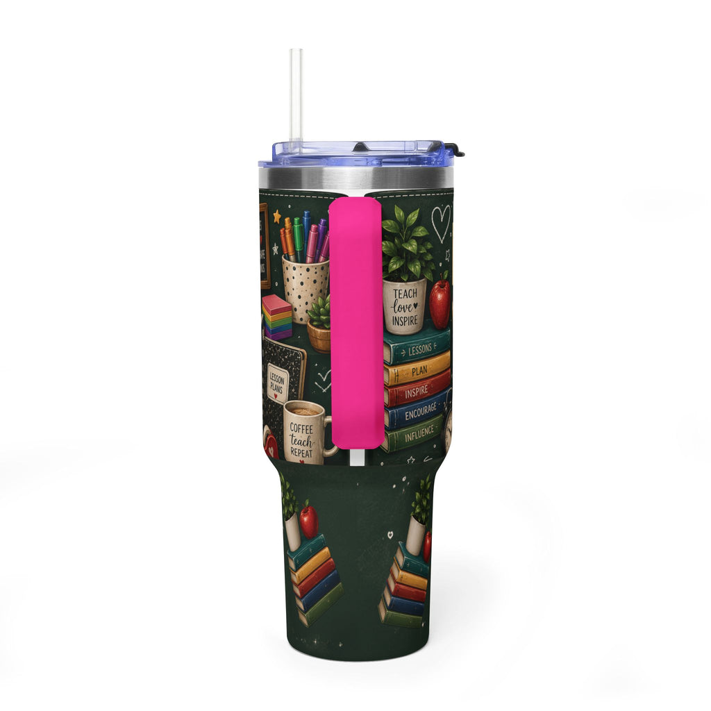 Teacher Nutrition Facts 40oz Vacuum Tumbler — Insulated Teacher Coffee Cup