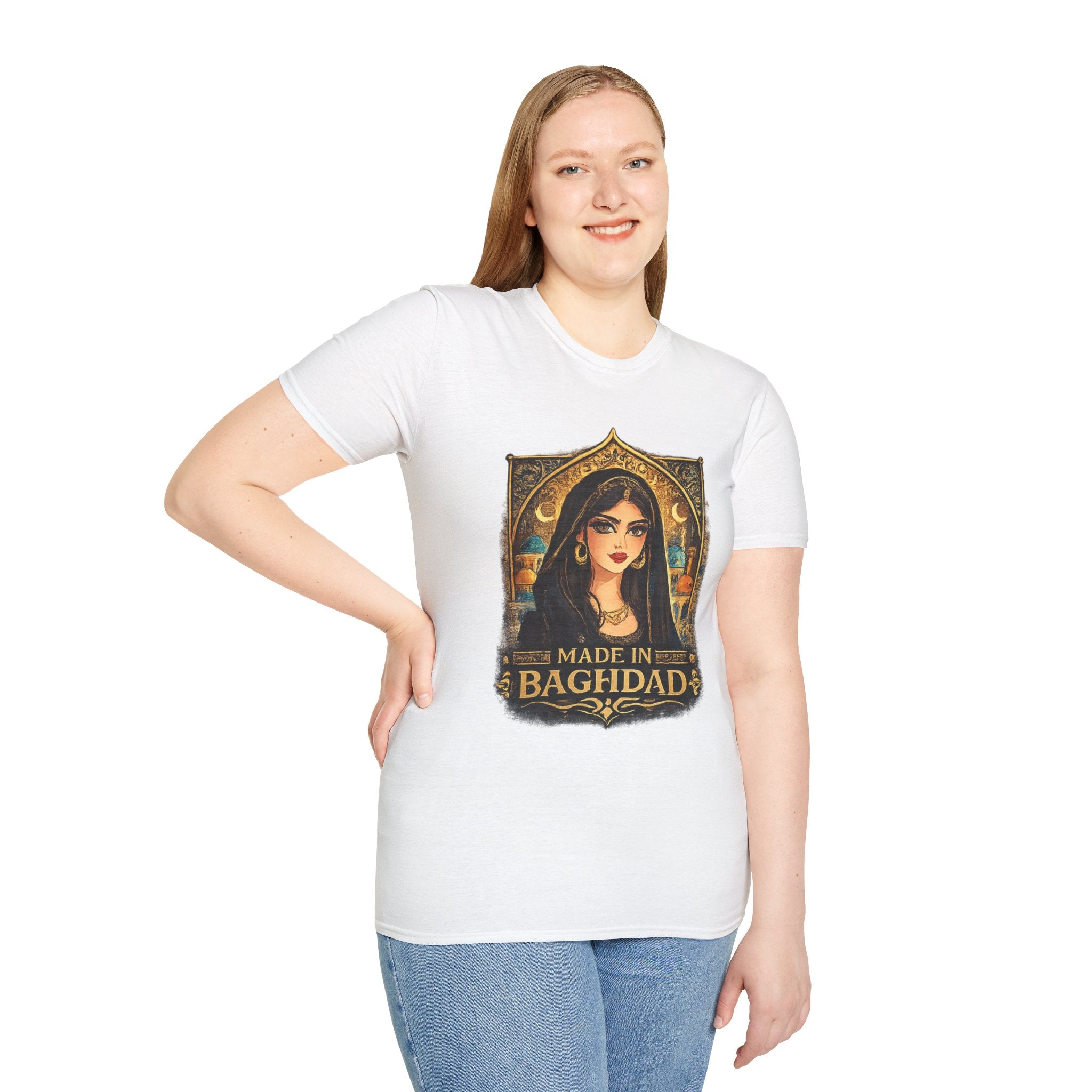 Made in Baghdad T-Shirt — Vintage Arabian Woman Graphic Tee