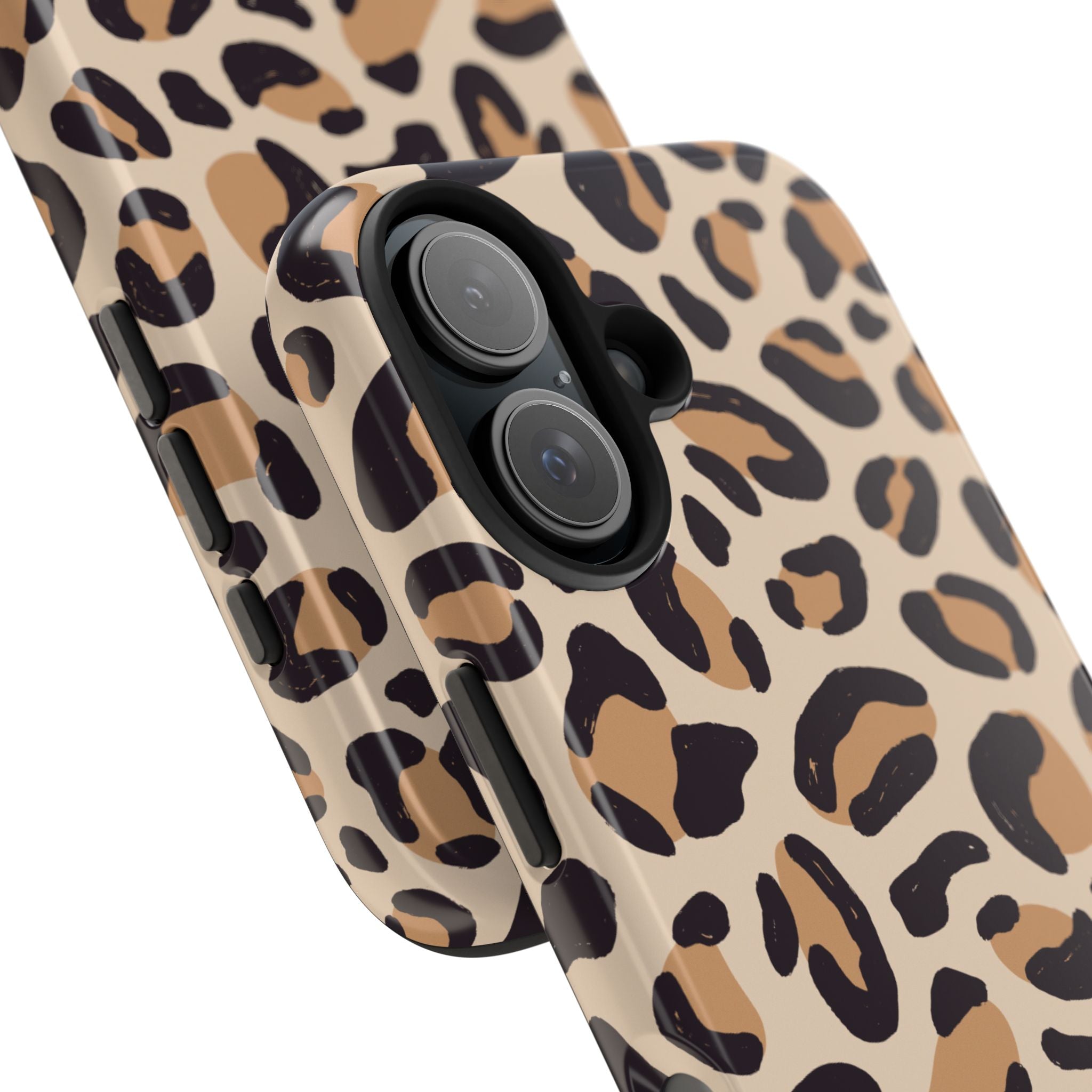 Leopard Print Tough Phone Case – Durable Glam Protective Cover