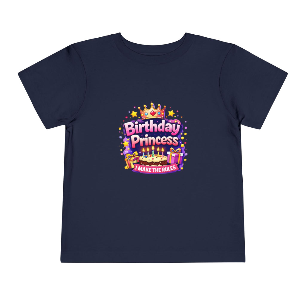 Birthday Princess Toddler Tee – "I Make The Rules" Kids Birthday Shirt