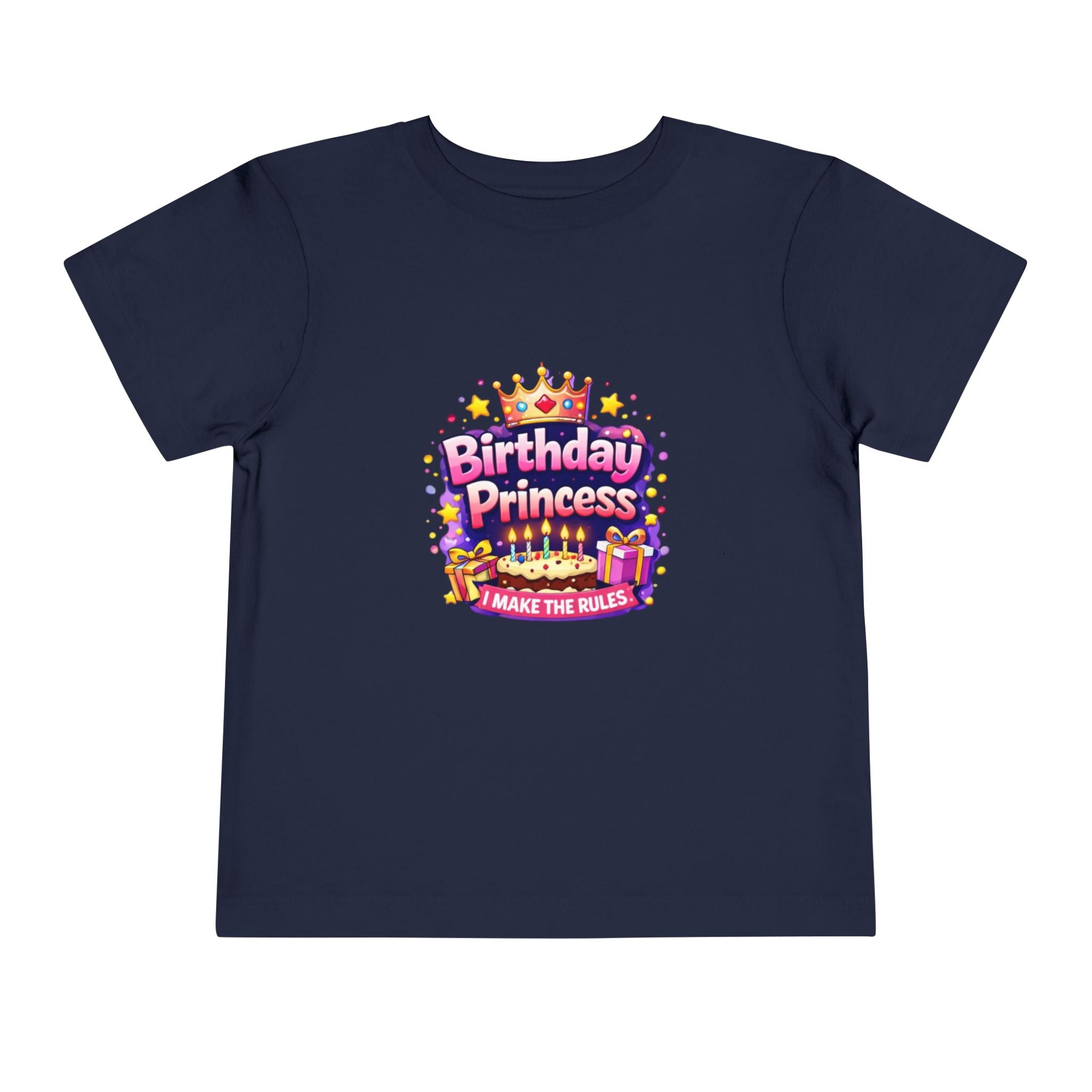Birthday Princess Toddler Tee – "I Make The Rules" Kids Birthday Shirt