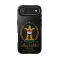 Iraq Coat of Arms Tough Phone Case — Arabic ‘Allahu Akbar’ Military Eagle Design