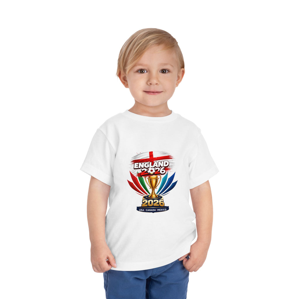 England 2026 Toddler Tee — Cup Trophy Soccer Shirt