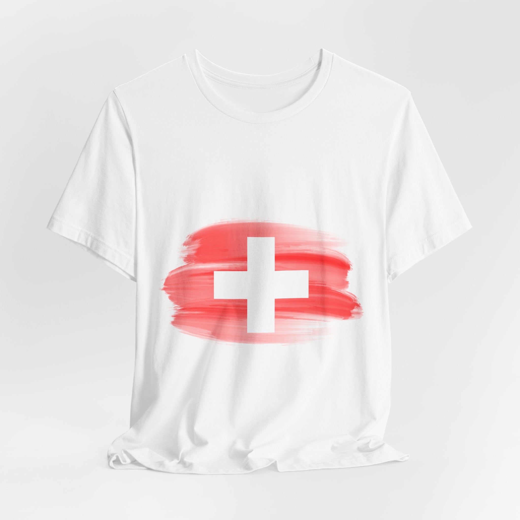 Swiss Flag T-Shirt — SUI Crest Short Sleeve Tee
