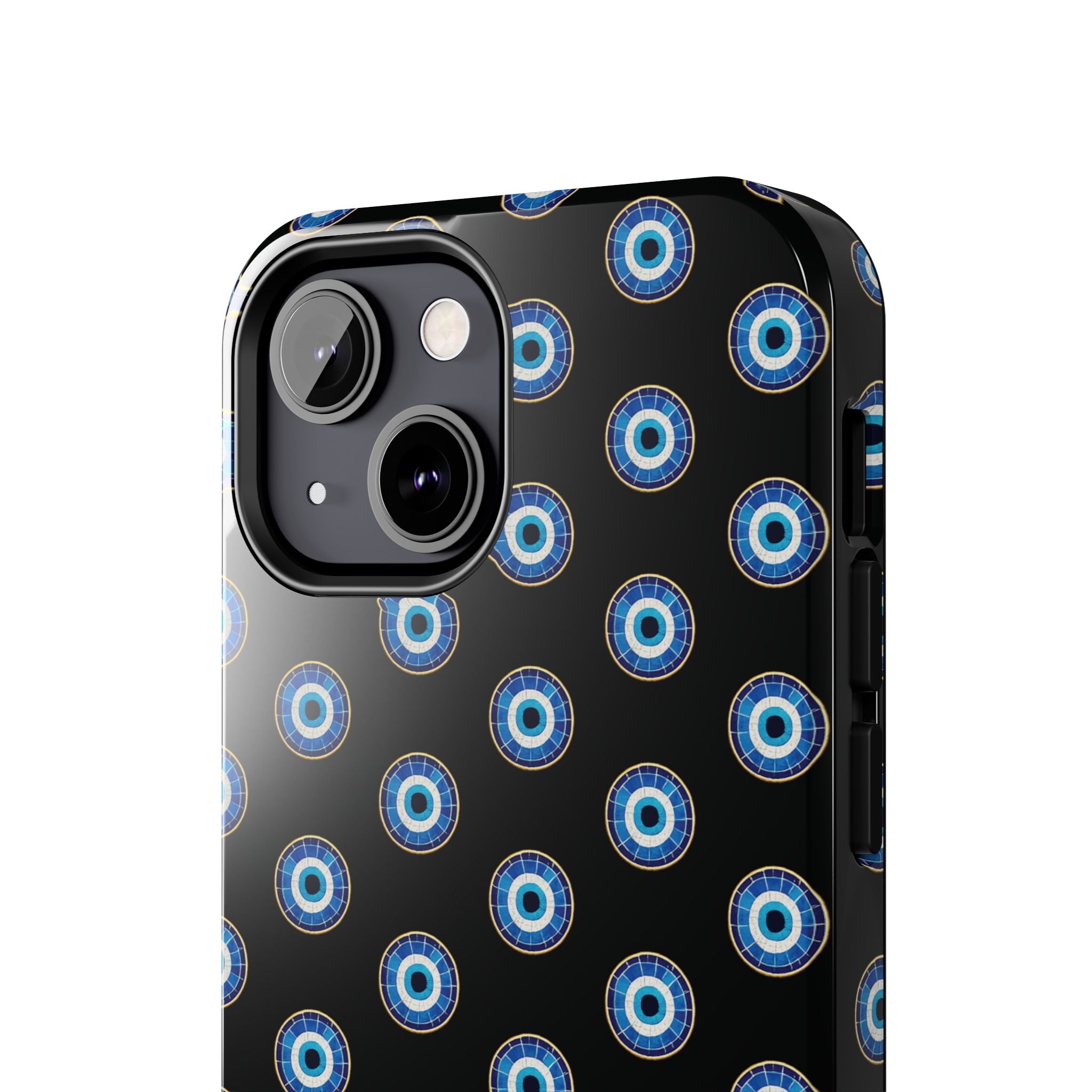Evil Eye Pattern Tough Phone Case — Protective Blue Nazar Design