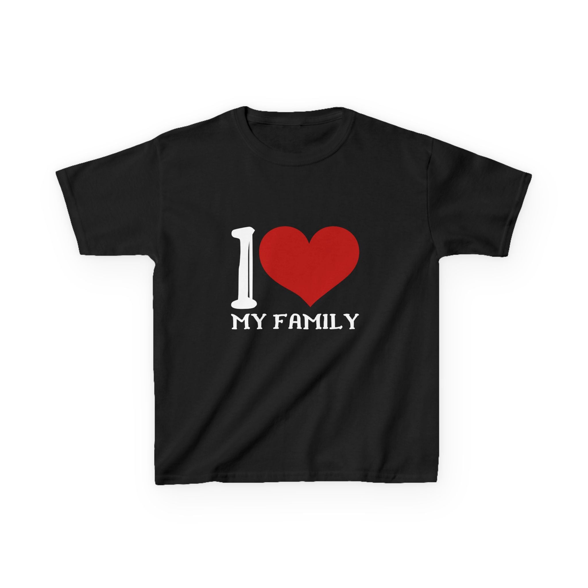 Kids T-Shirt – I  My Family Graphic Tee