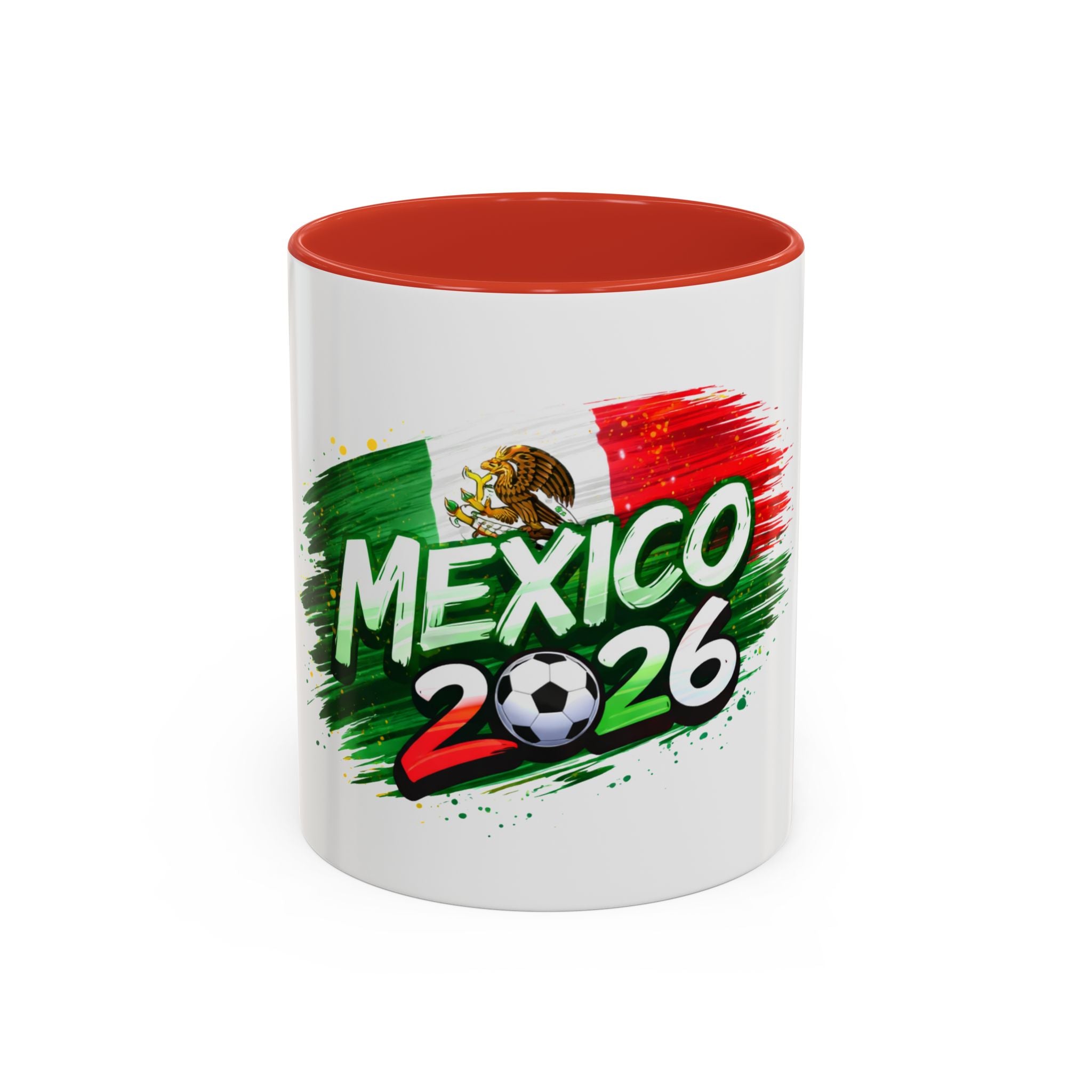 Mexico 2026 Soccer Mug — Mexican Flag Football Cup Coffee Cup (11/15oz)
