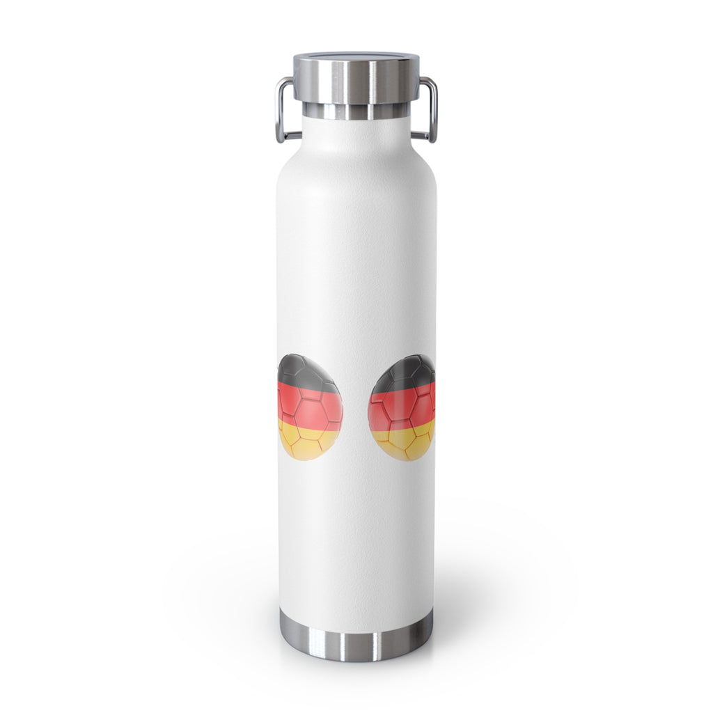 Germany 2026 Soccer Water Bottle — 22oz Insulated Travel Flask