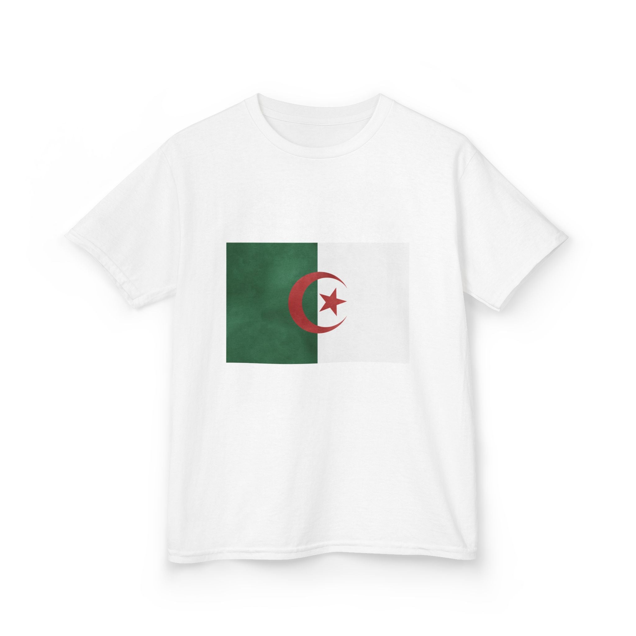 Algeria Flag Kids Tee — 2026 Map & Crescent Soccer Pride Shirt