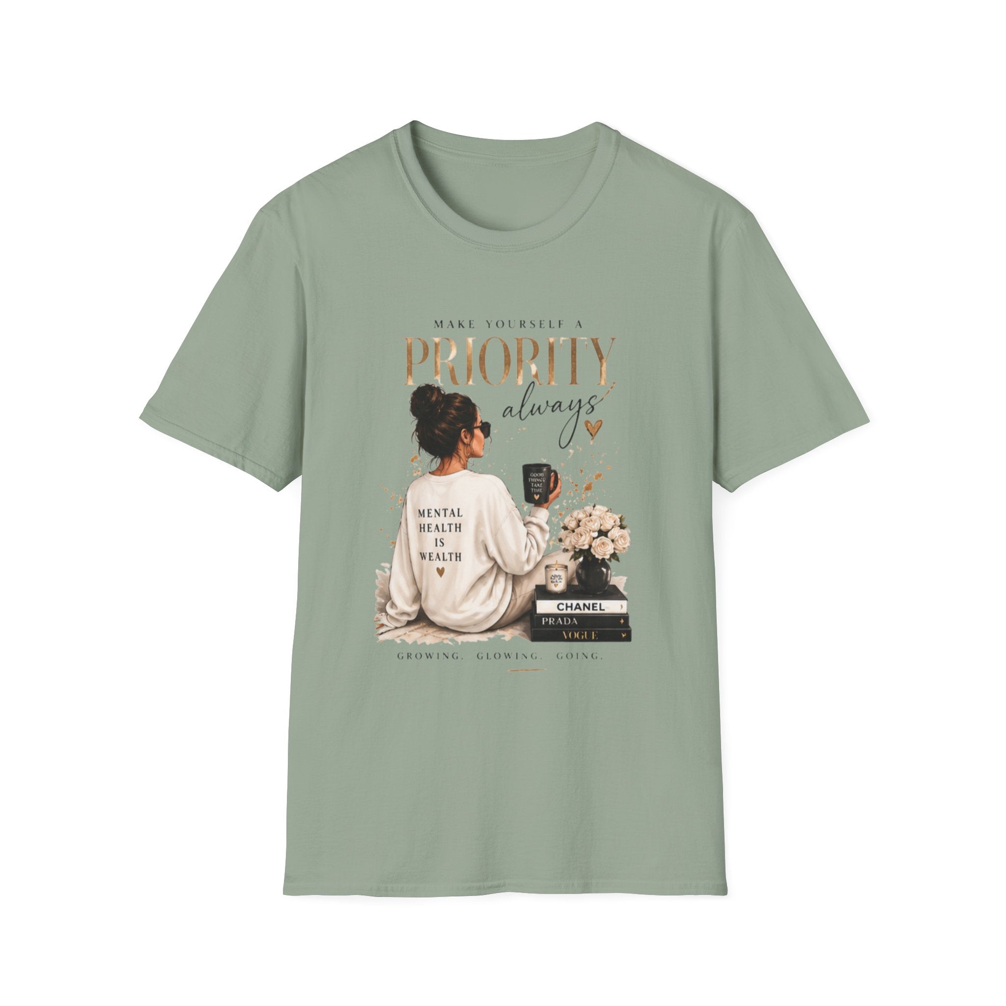 Prioritize Yourself T-Shirt – "Prioritiy Always" Self-Care Graphic Tee