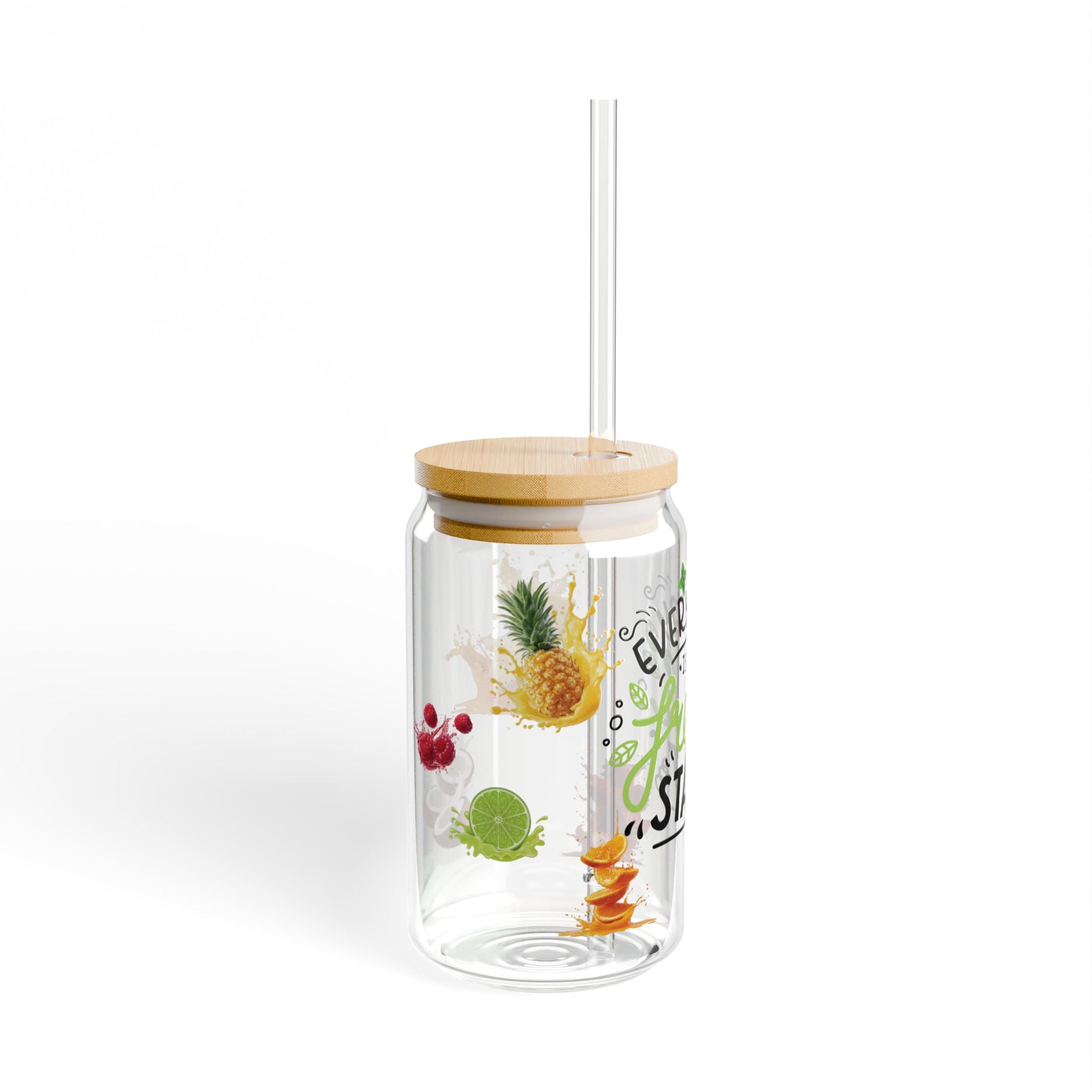 Every day is a fresh start Sipper Glass