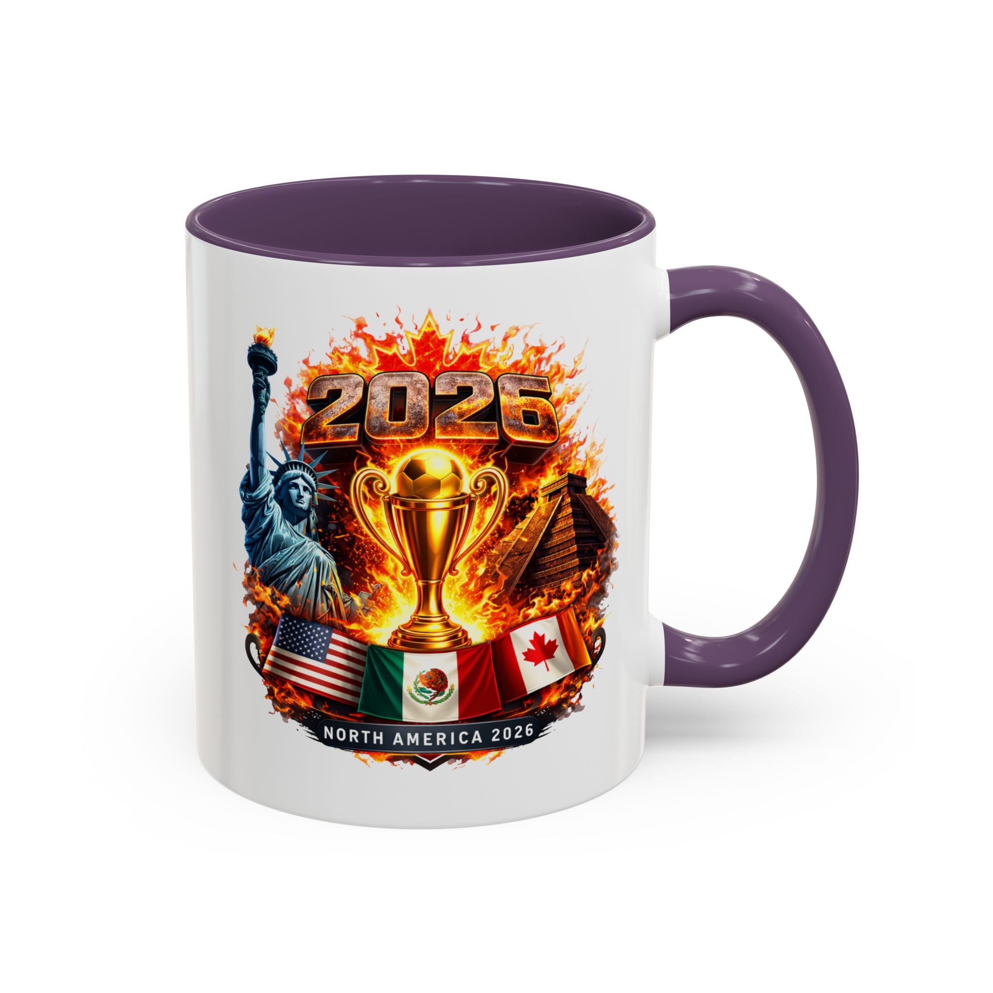 2026 North America Championship Coffee Mug — Trophy & Flags Accent Mug