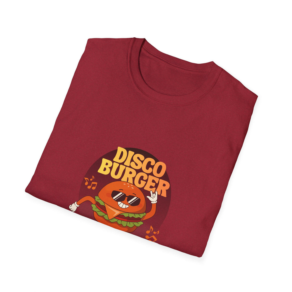 Disco Burger T-Shirt — Retro Dancing Burger Graphic Tee