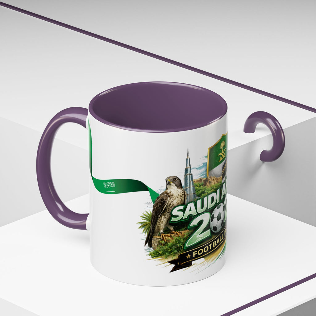 Saudi Arabia 2026 Football Passion Accent Coffee Mug – Cup Soccer Fan Gift