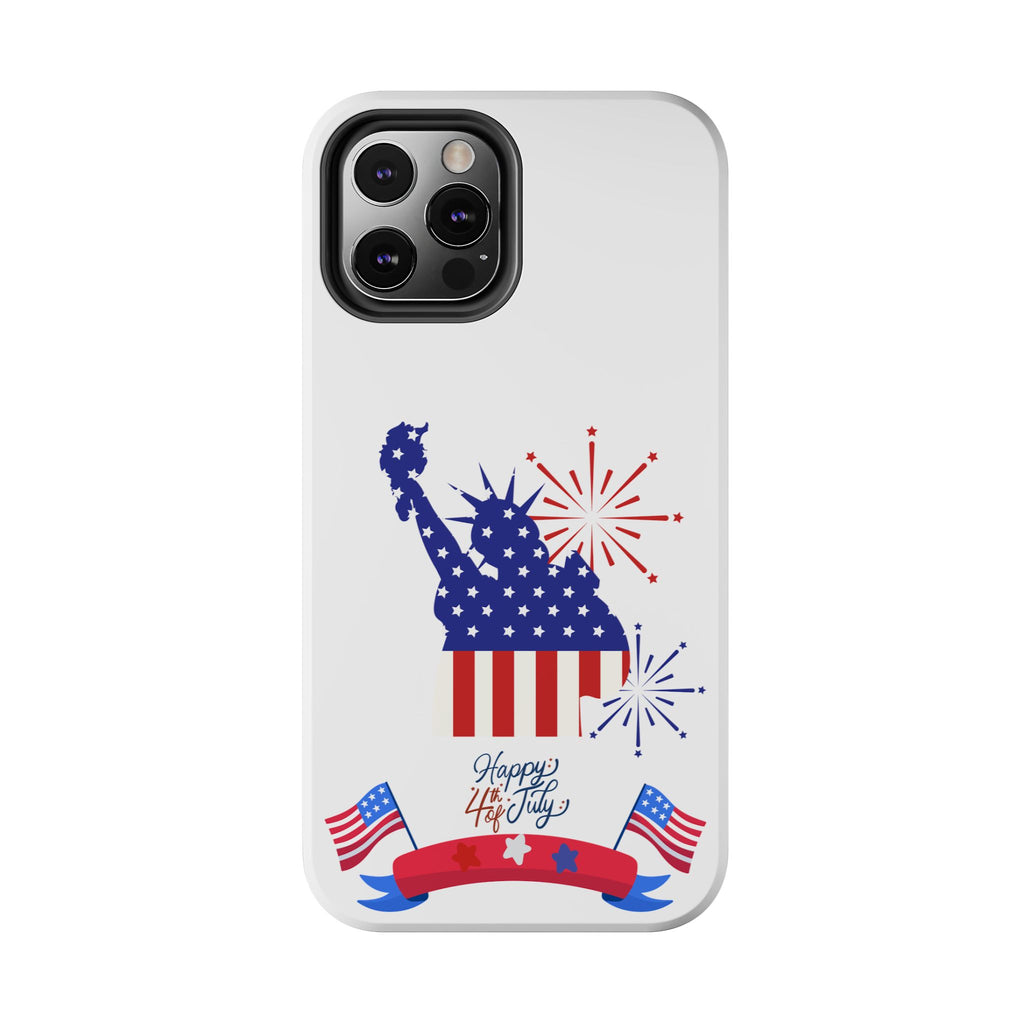 4th of July Tough Phone Case — Statue of Liberty USA Flag Design