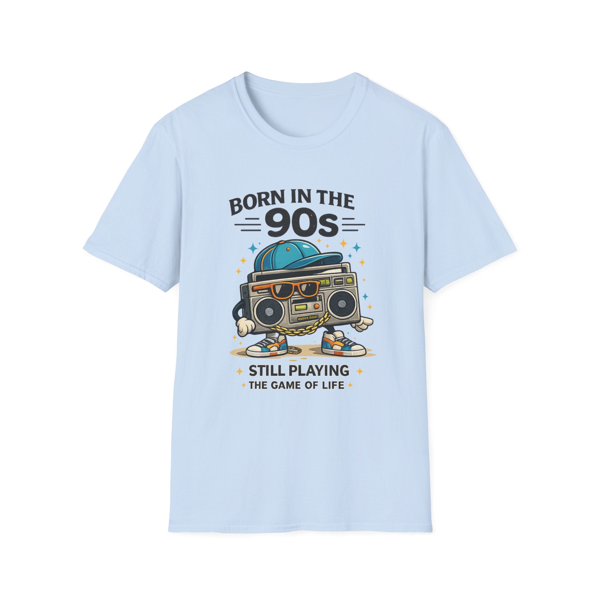 Born in the 90s T‑Shirt — Retro Boombox & Cap Vintage 90s Graphic Tee