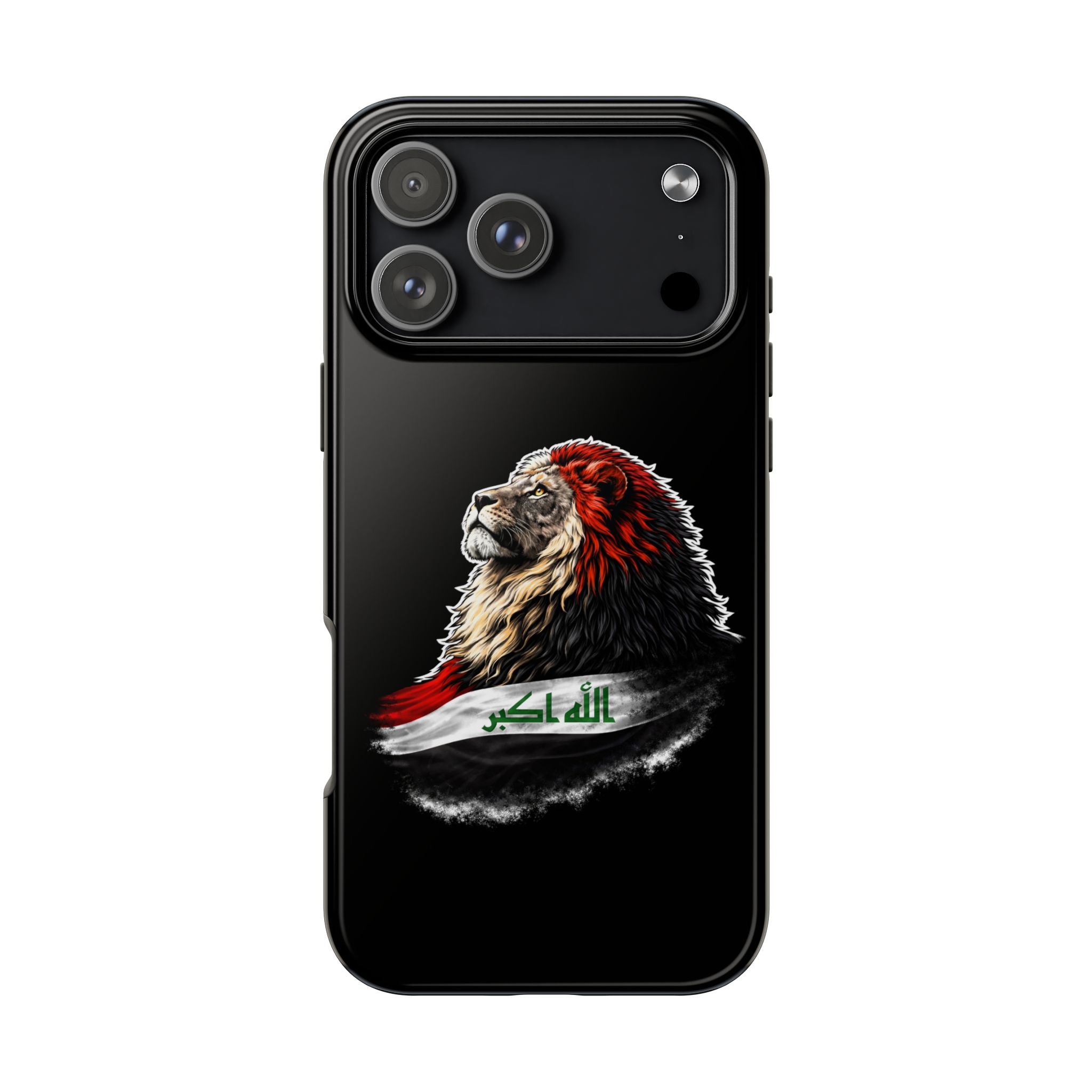 Iraq Lion Tough Phone Case — Protective iPhone Case with Iraqi Flag Design