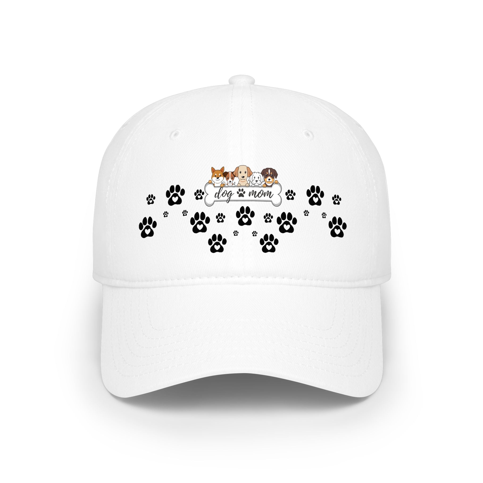 Pet Lover Paw Print Baseball Cap — Cute Dogs & Cats “Paws & Love” Hat