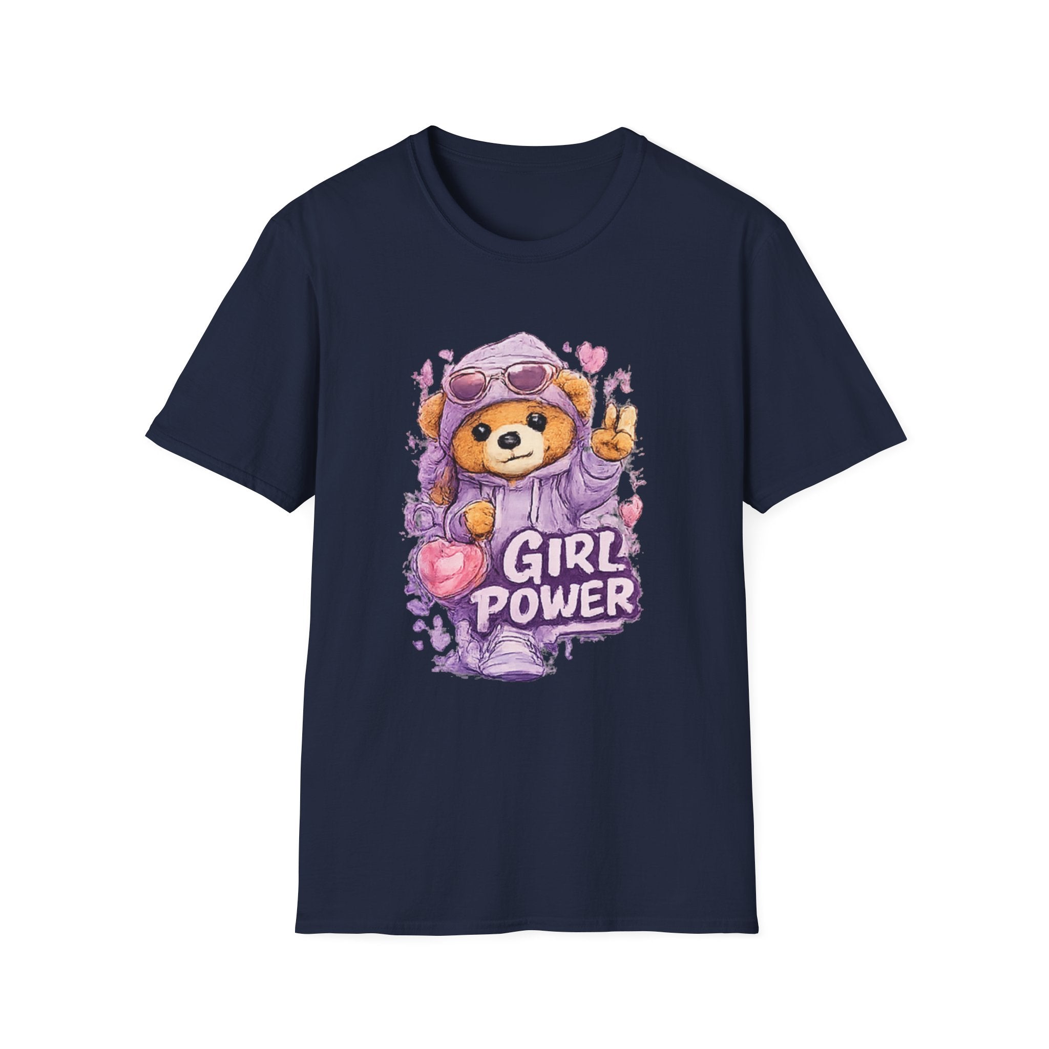 Girl Power Bear T-Shirt — Cute Feminist Graphic Tee