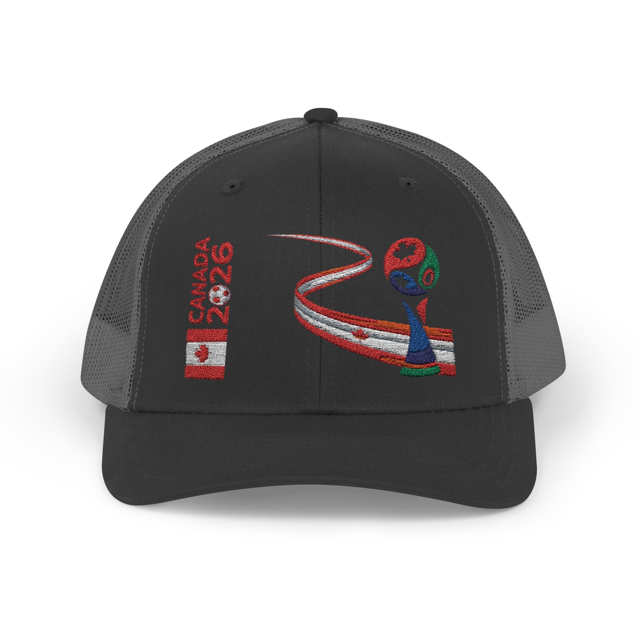 Canada 2026 Snapback Trucker Hat — Red Maple Road Design