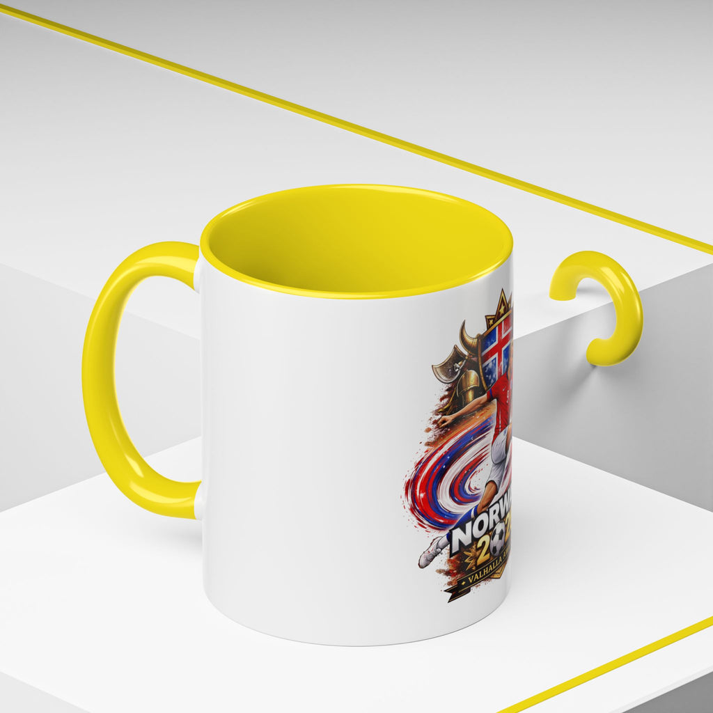 Norway 2026 Soccer Mug – Valhalla Awaits Football Fan Coffee Cup