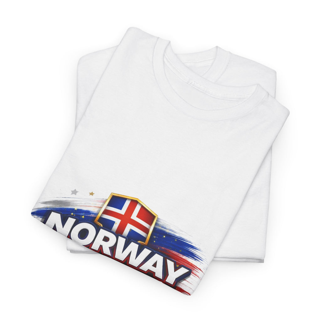 Norway 2026 Football Tee — Norwegian Flag Map Soccer Fan Shirt