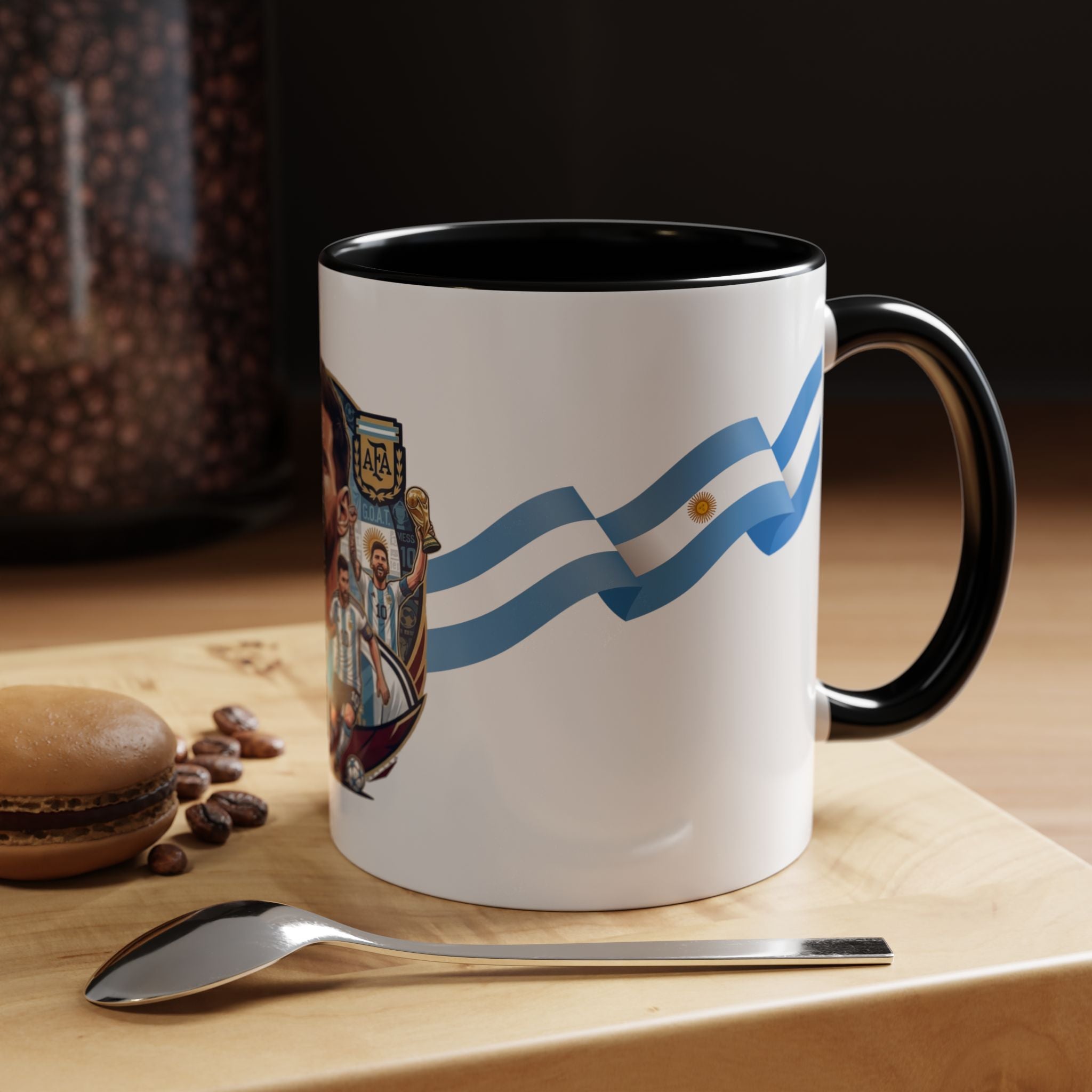 Argentina Soccer Player Coffee Mug – National Flag Accent