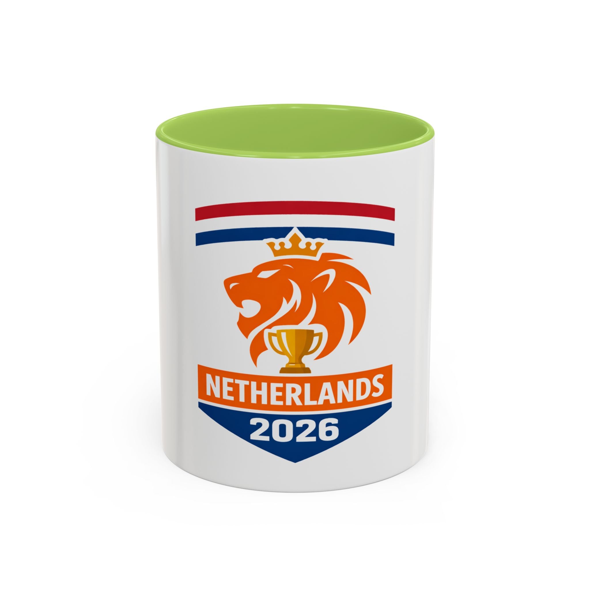 Netherlands 2026 Lion Crest Coffee Mug — Dutch Soccer Fan Gift