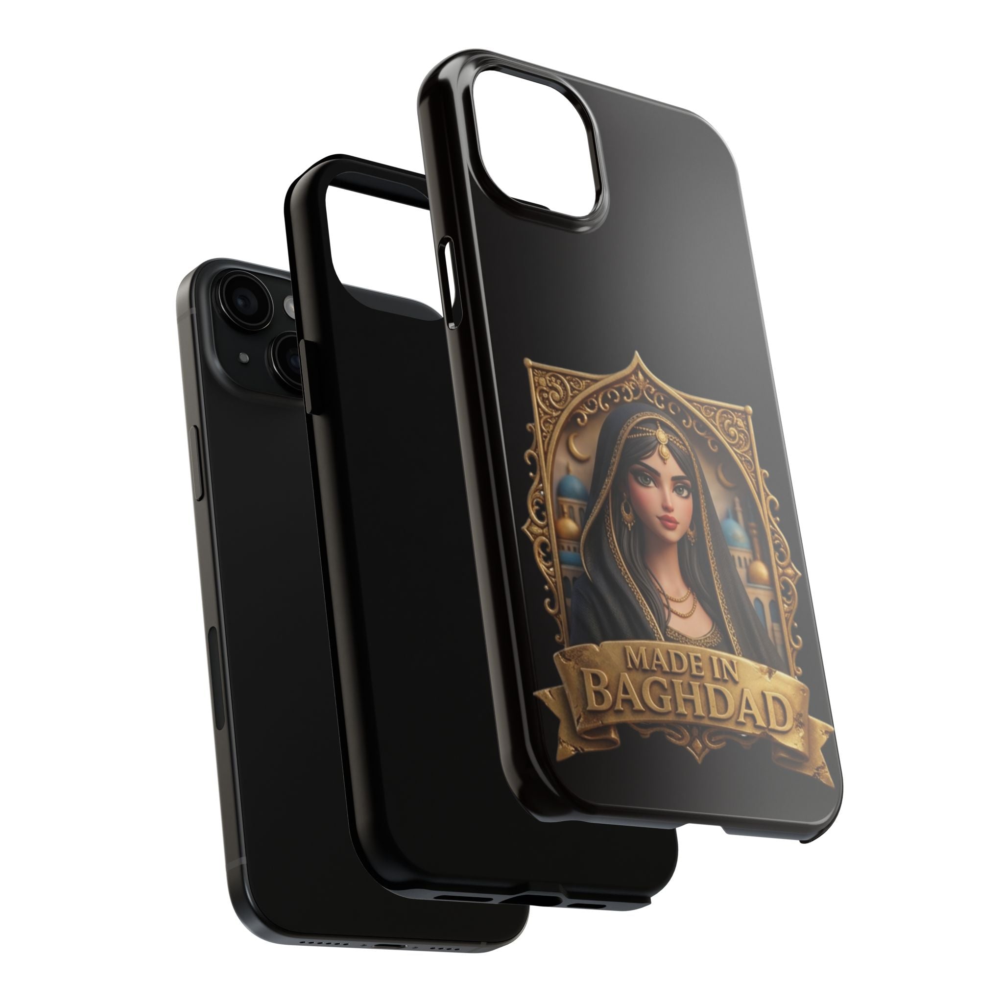 Made in Baghdad Phone Case — Elegant Middle Eastern Portrait Tough Protective Case