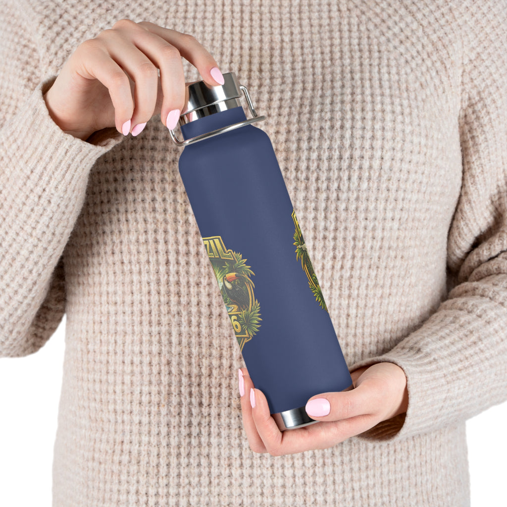 Brazil 2026 Soccer Cup 22oz Insulated Water Bottle