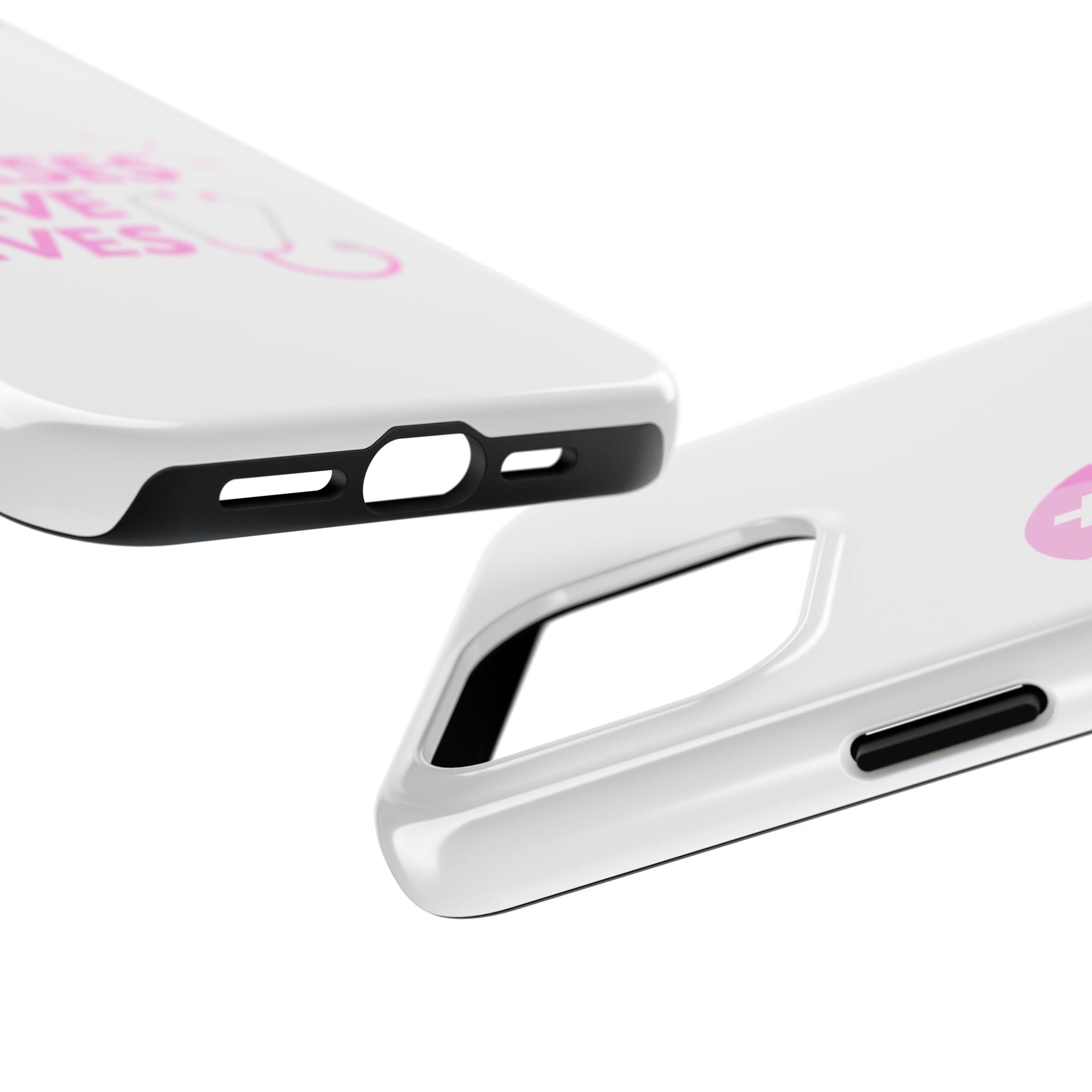 Tough Phone Case — 'Nurses Save Lives' Pink Stethoscope Design