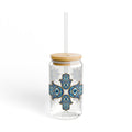 Evil Eye Hamsa Sipper Glass - 16oz