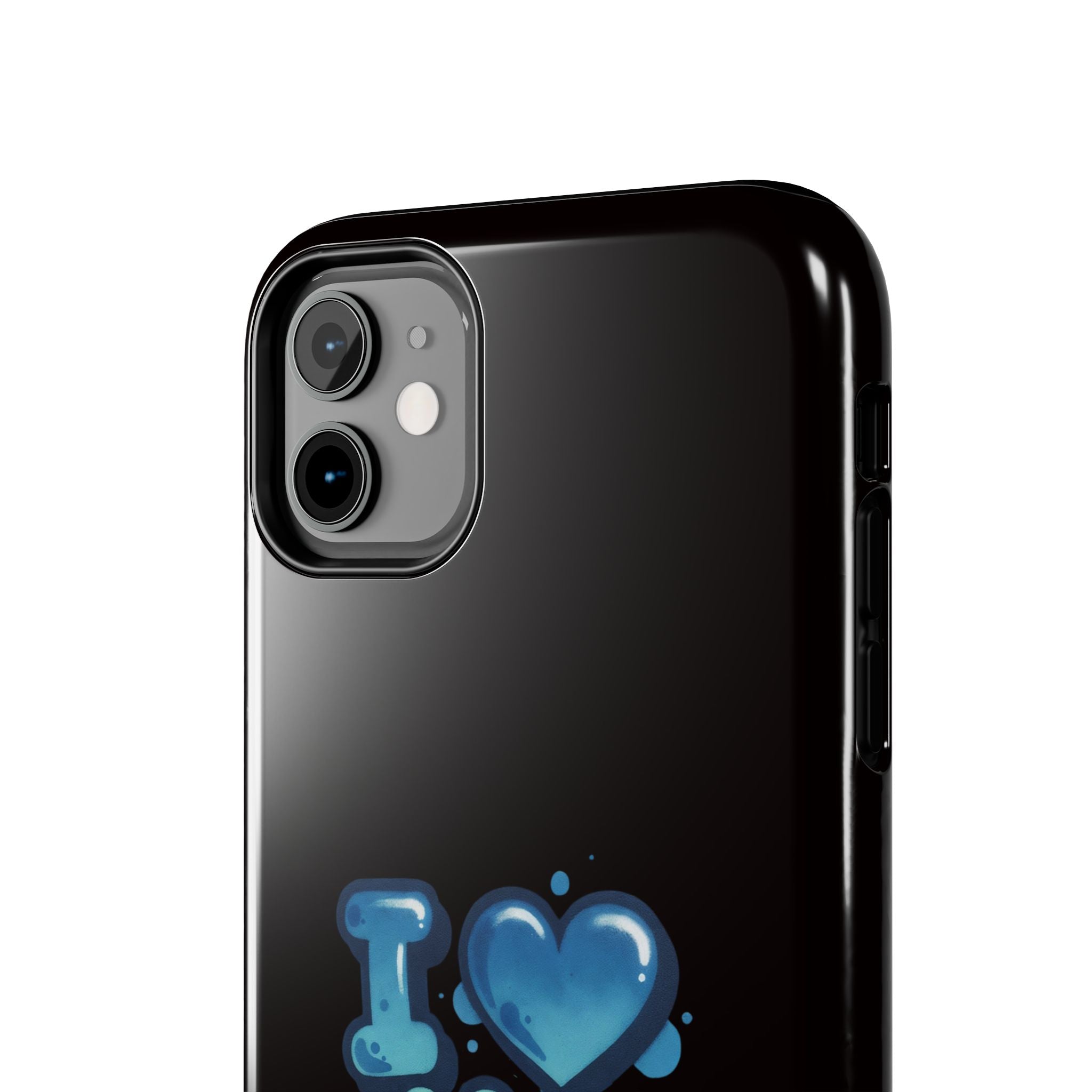 I Love My GF Phone Case — Protective Glossy "I  My GF" Design