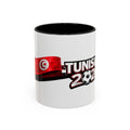 Tunisia 2026 Soccer Accent Mug — Flag & Football Fan Coffee Cup (11/15 oz)