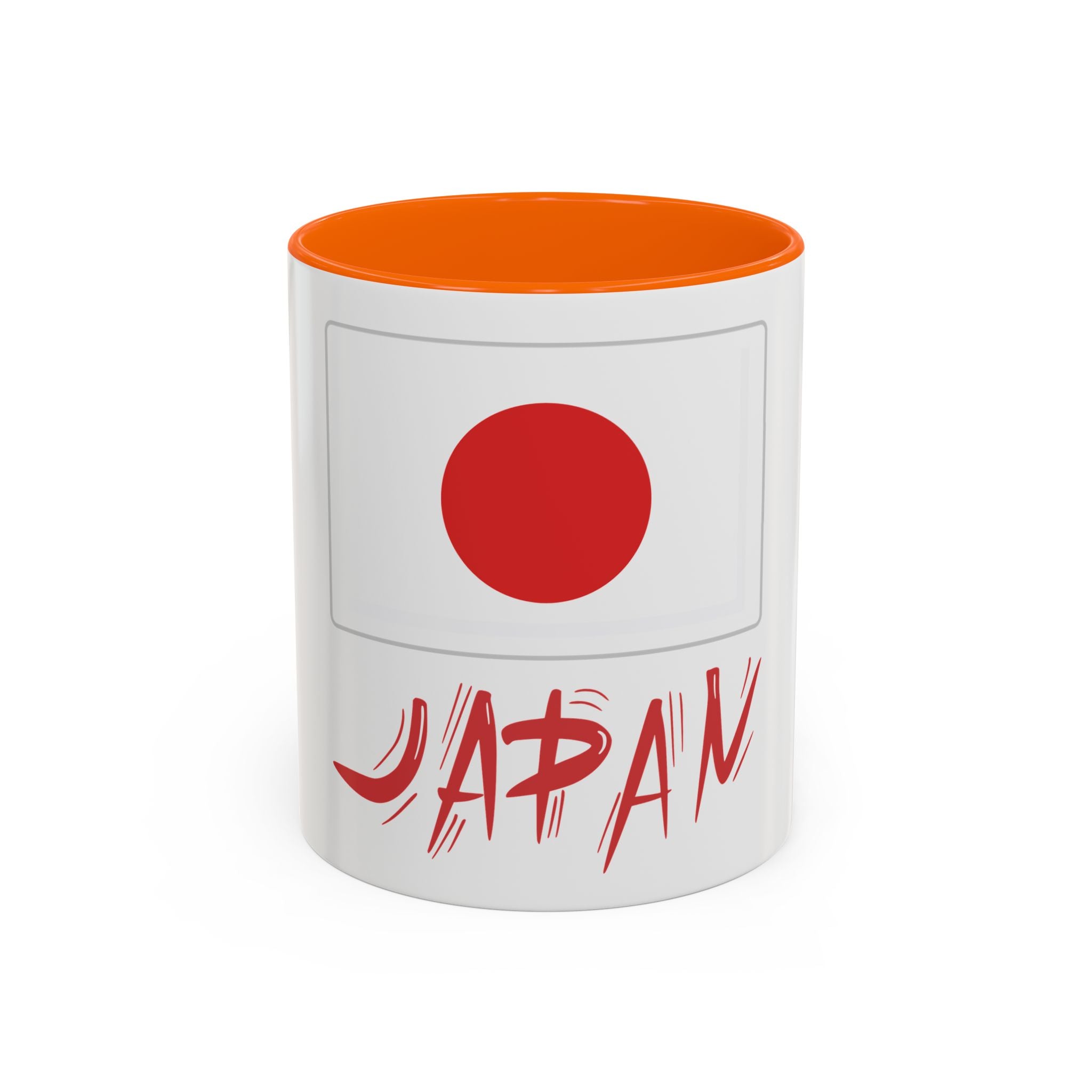 Japan Flag Accent Coffee Mug – Red Rising Sun Design (11/15oz)